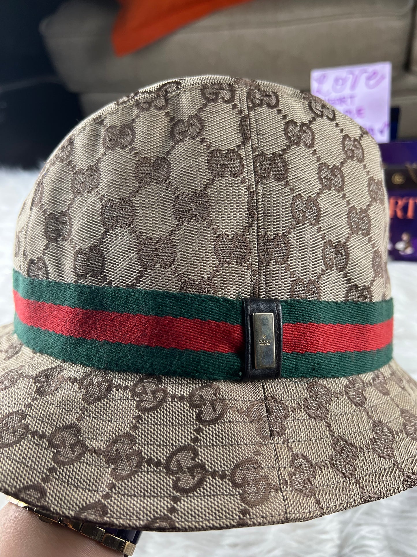 BUCKET HAT BROWN L