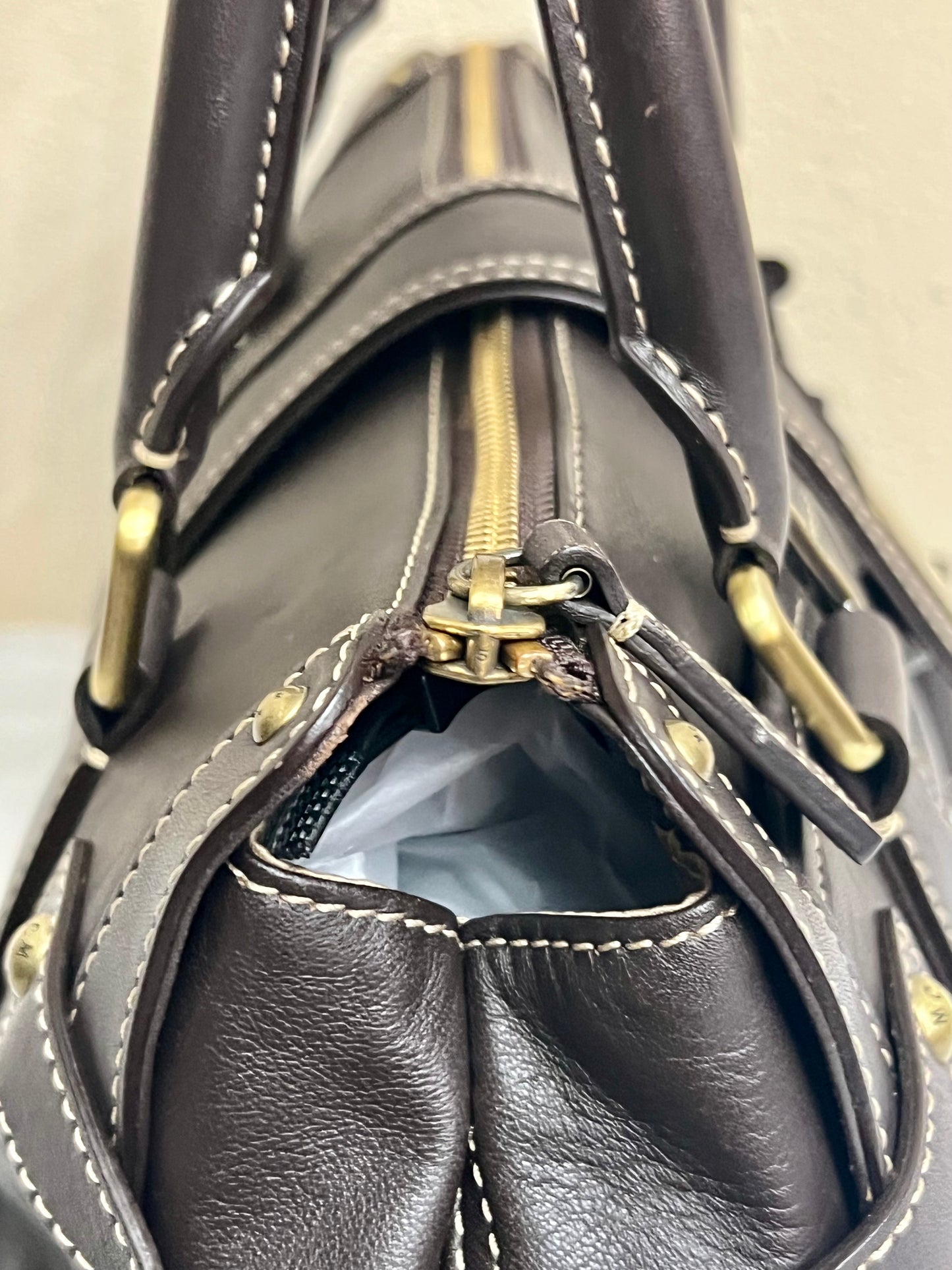 MCM CHOCO BROWN TOTE