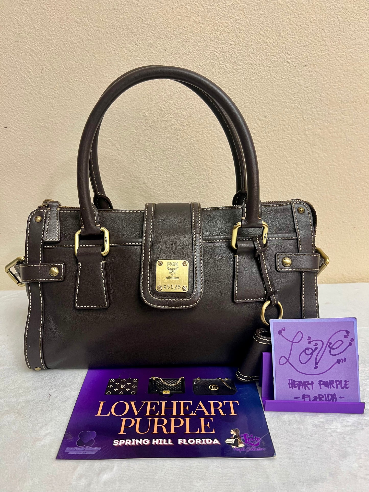 MCM CHOCO BROWN TOTE