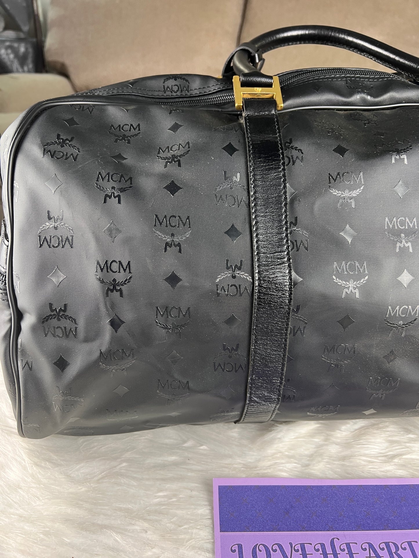 MCM TRAVEL BAG BLACK 60