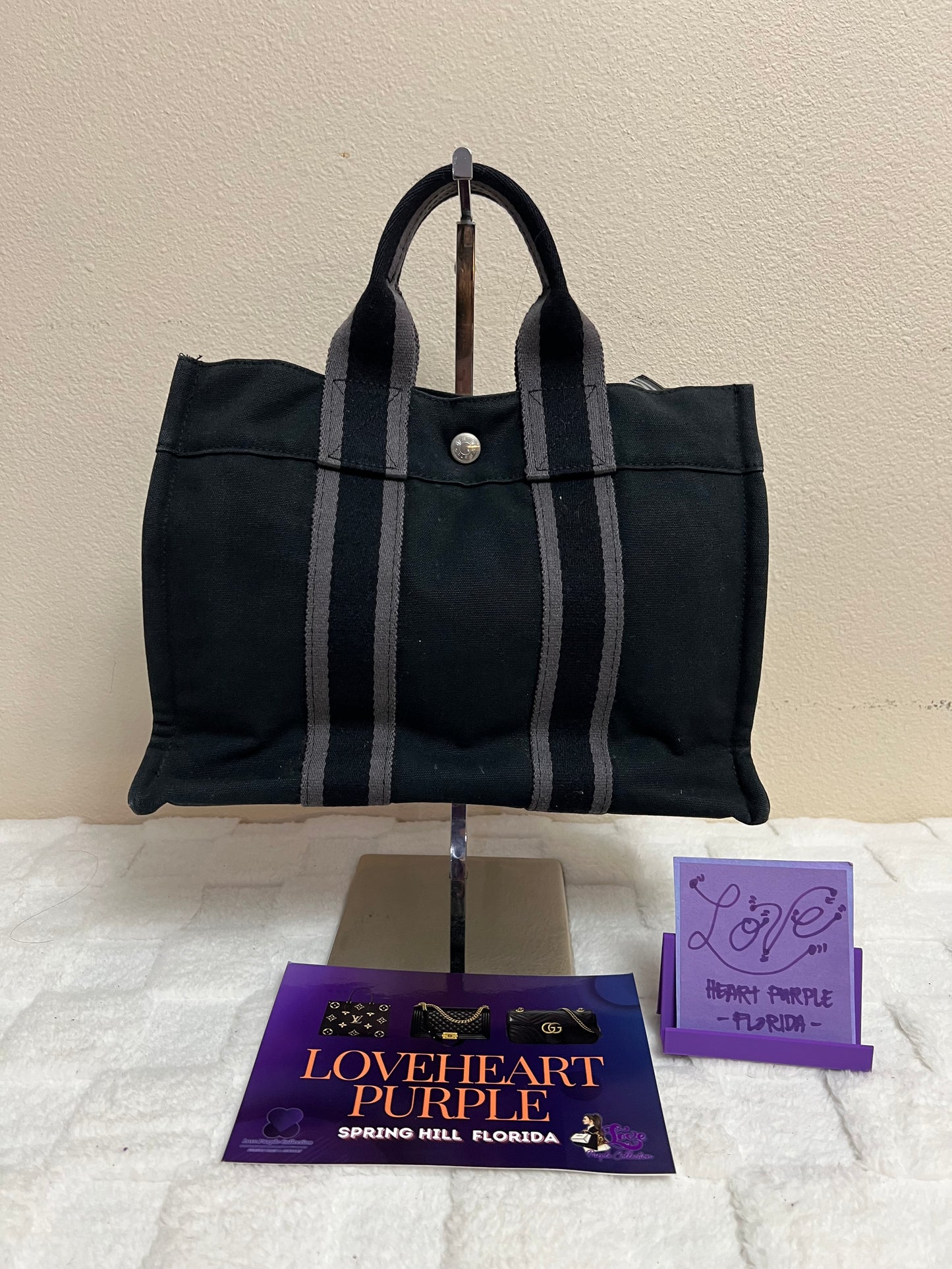H TOTE SMALL BLACK