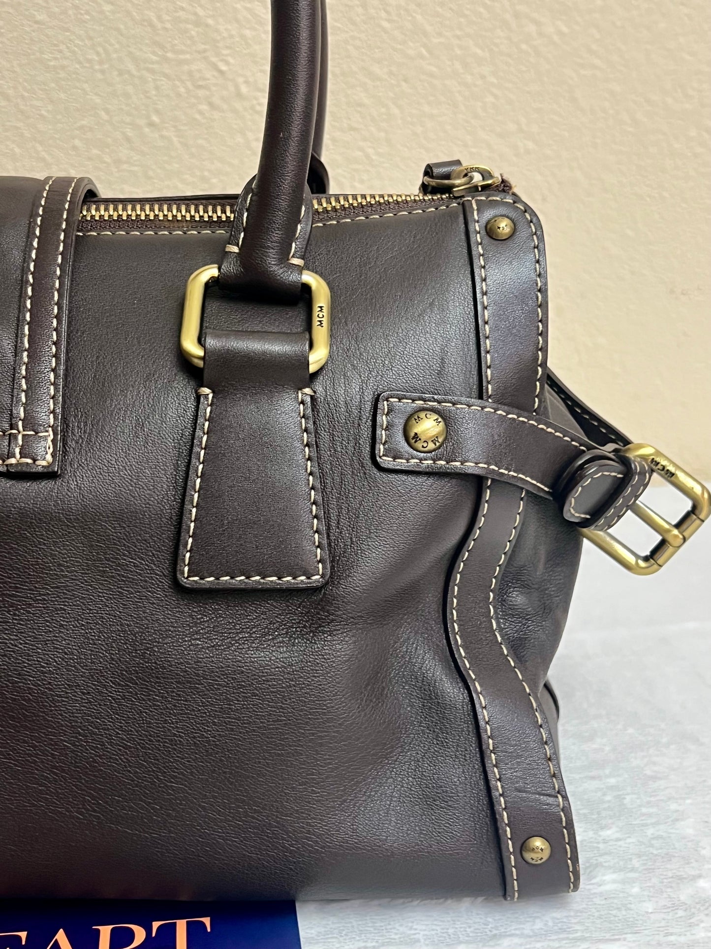MCM CHOCO BROWN TOTE
