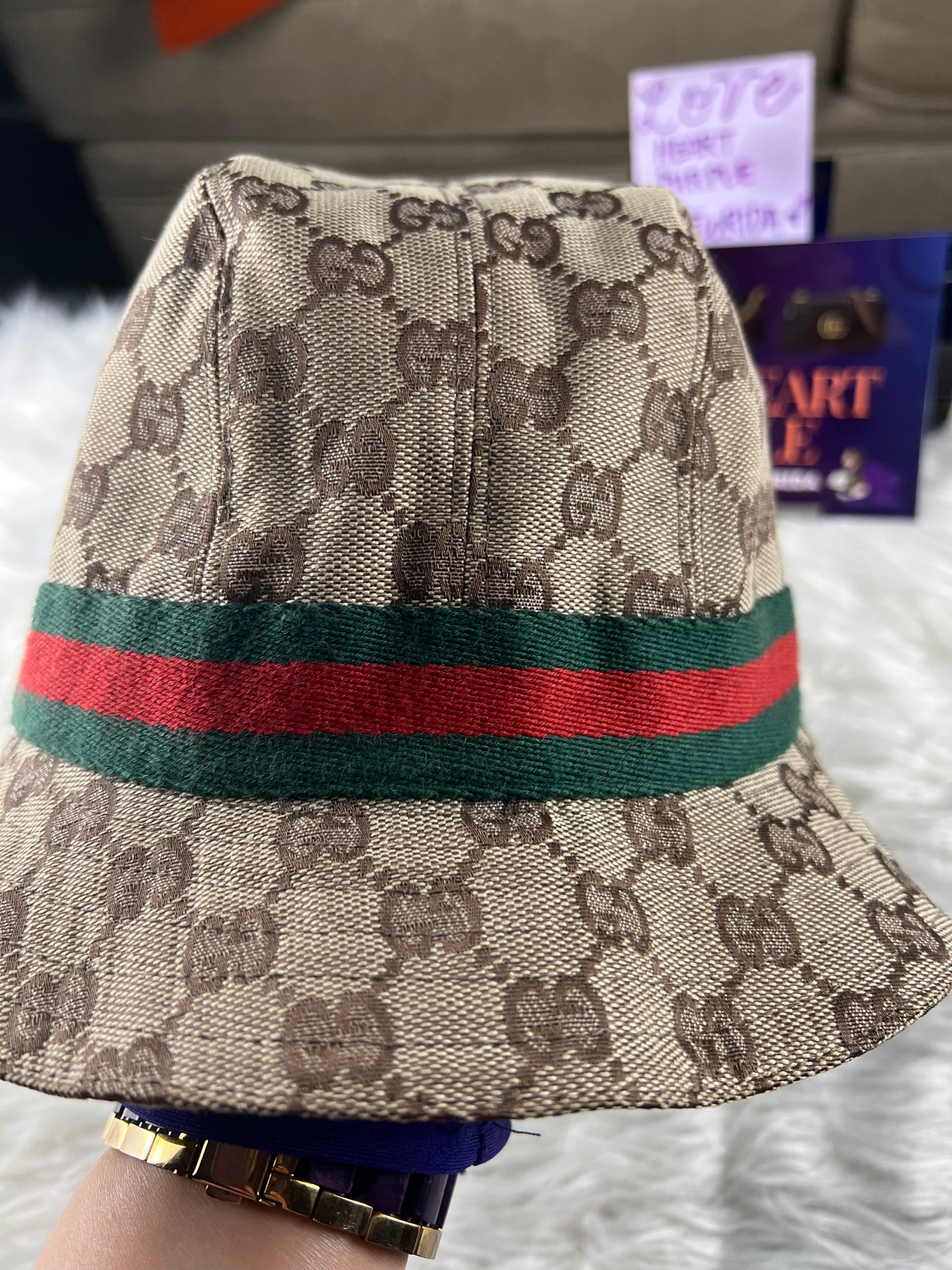 BUCKET HAT BROWN L