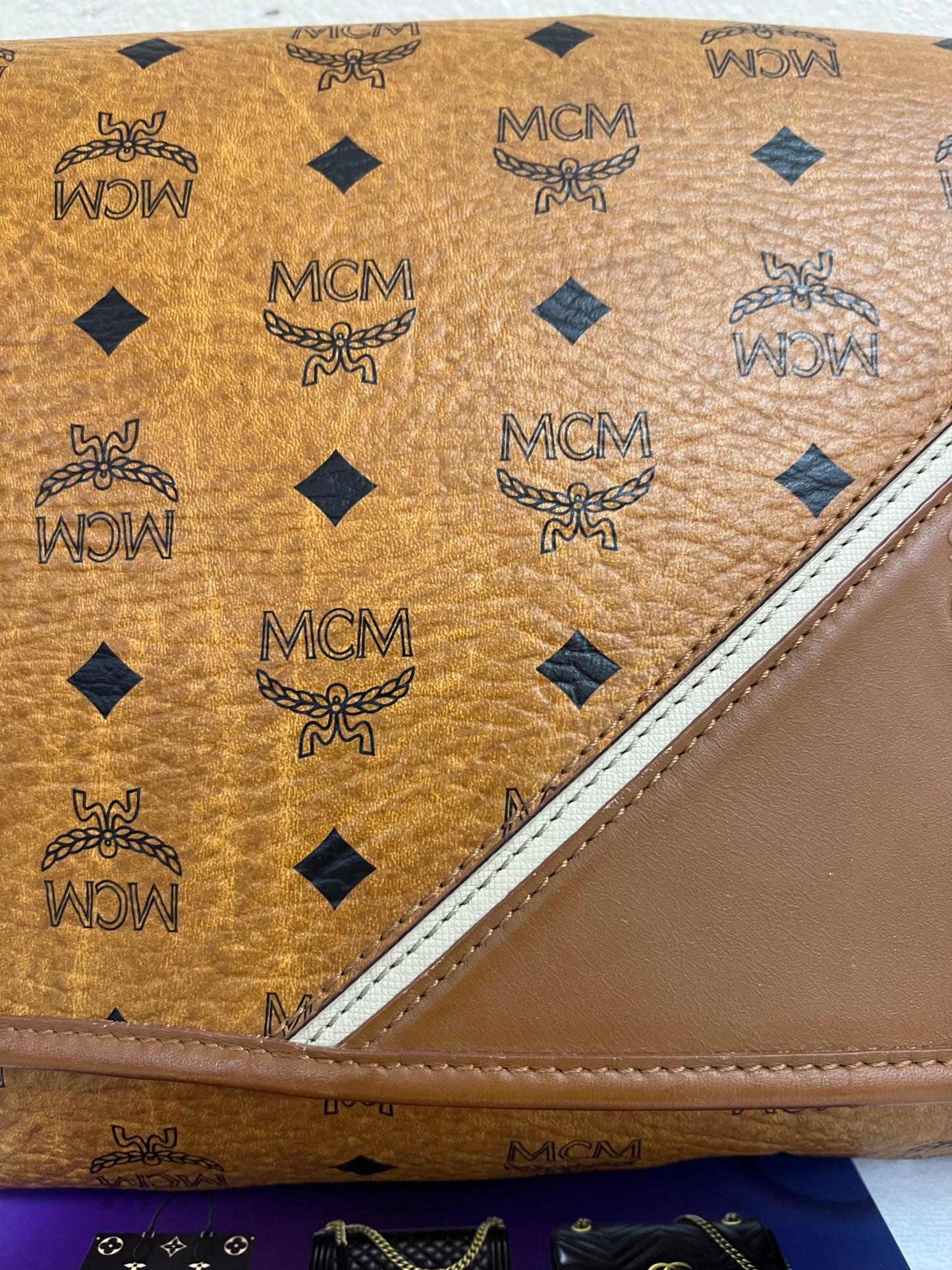 MCM COGNAC CROSSBODY