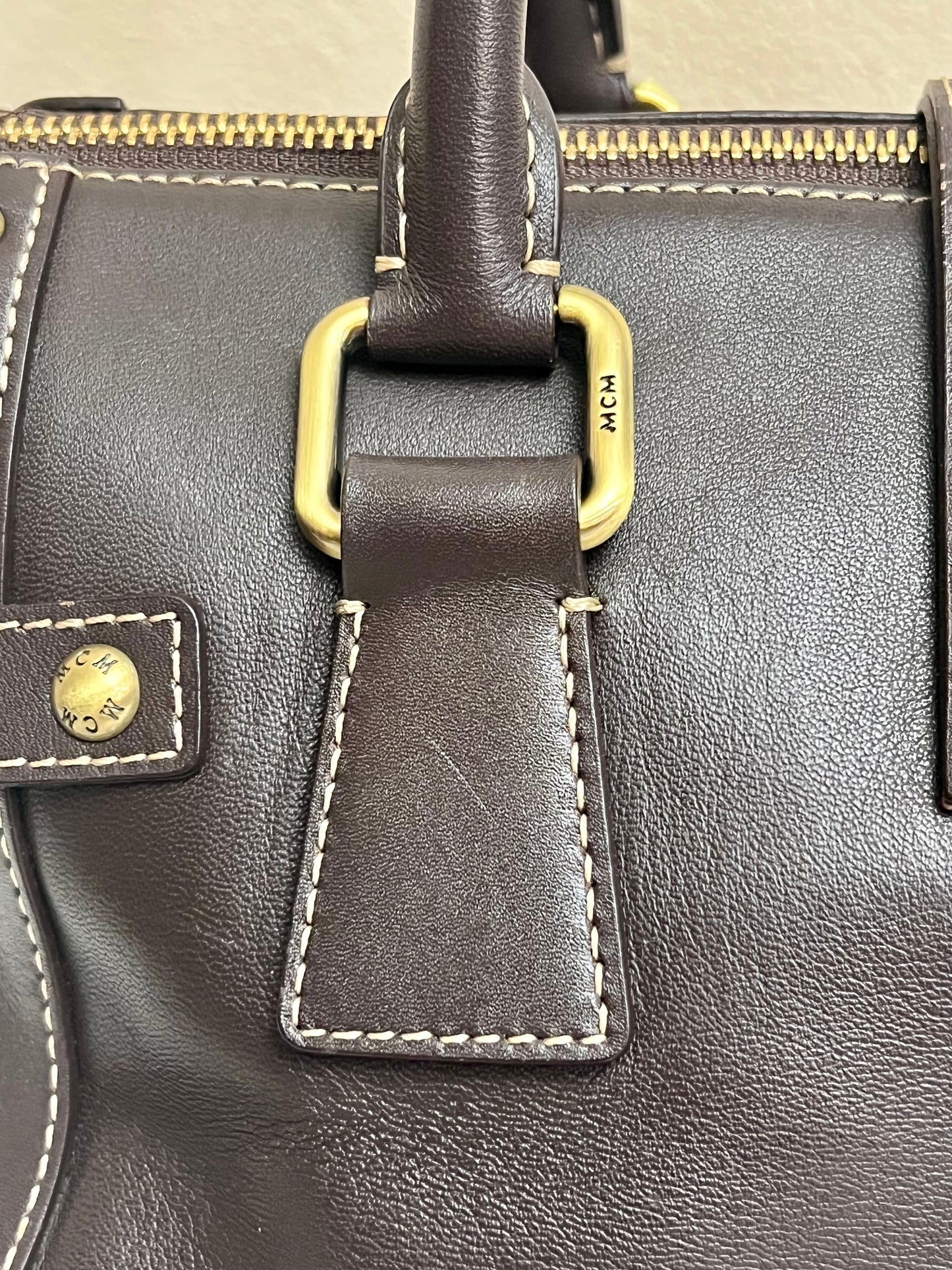 MCM CHOCO BROWN TOTE
