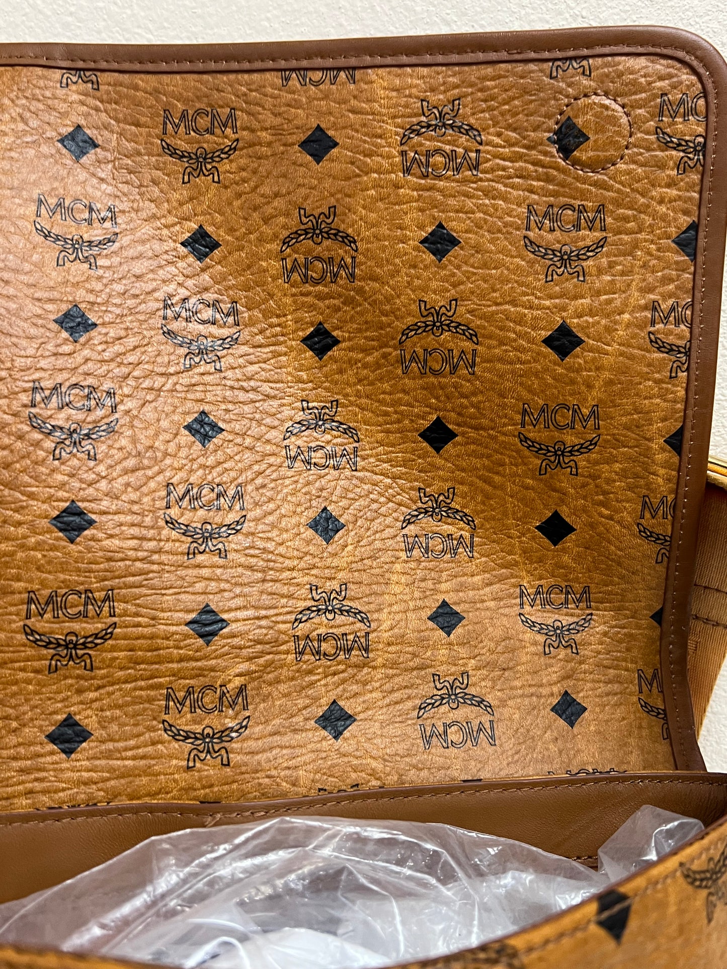 MCM COGNAC CROSSBODY