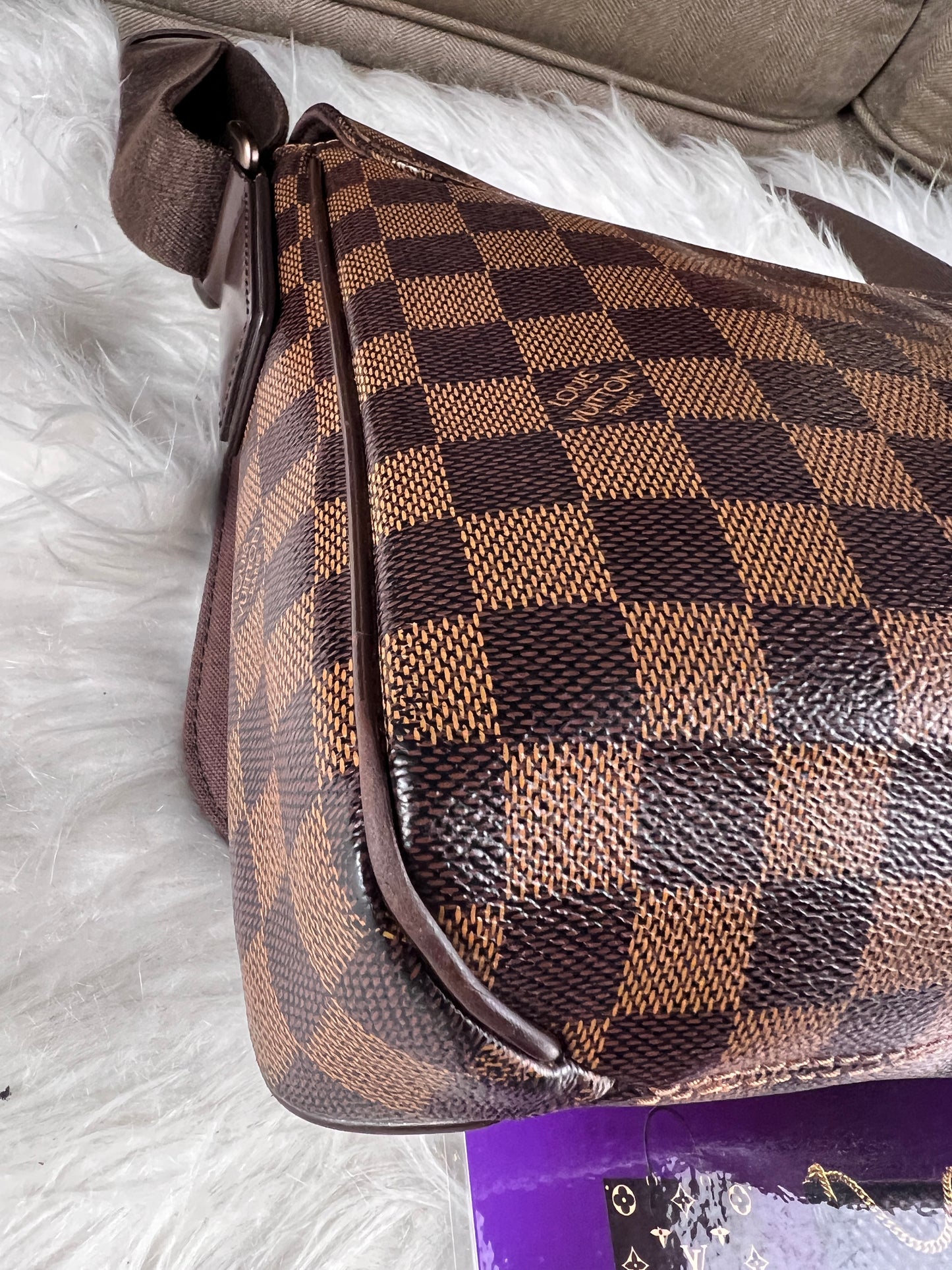 DISTRICT PM MESSENGER BAG DAMIER EBENE