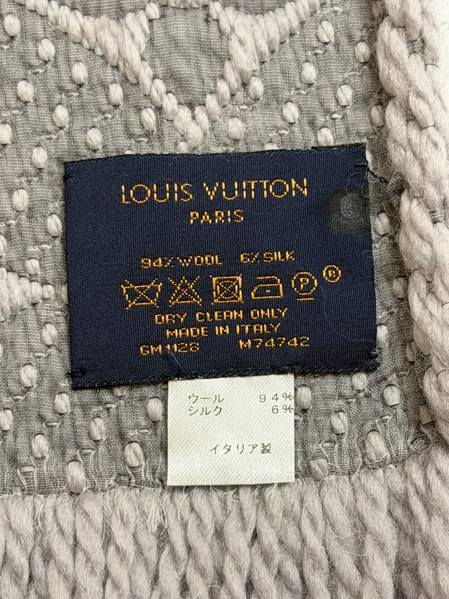 LOGOMANIA SCARF GRAYISH LILAC