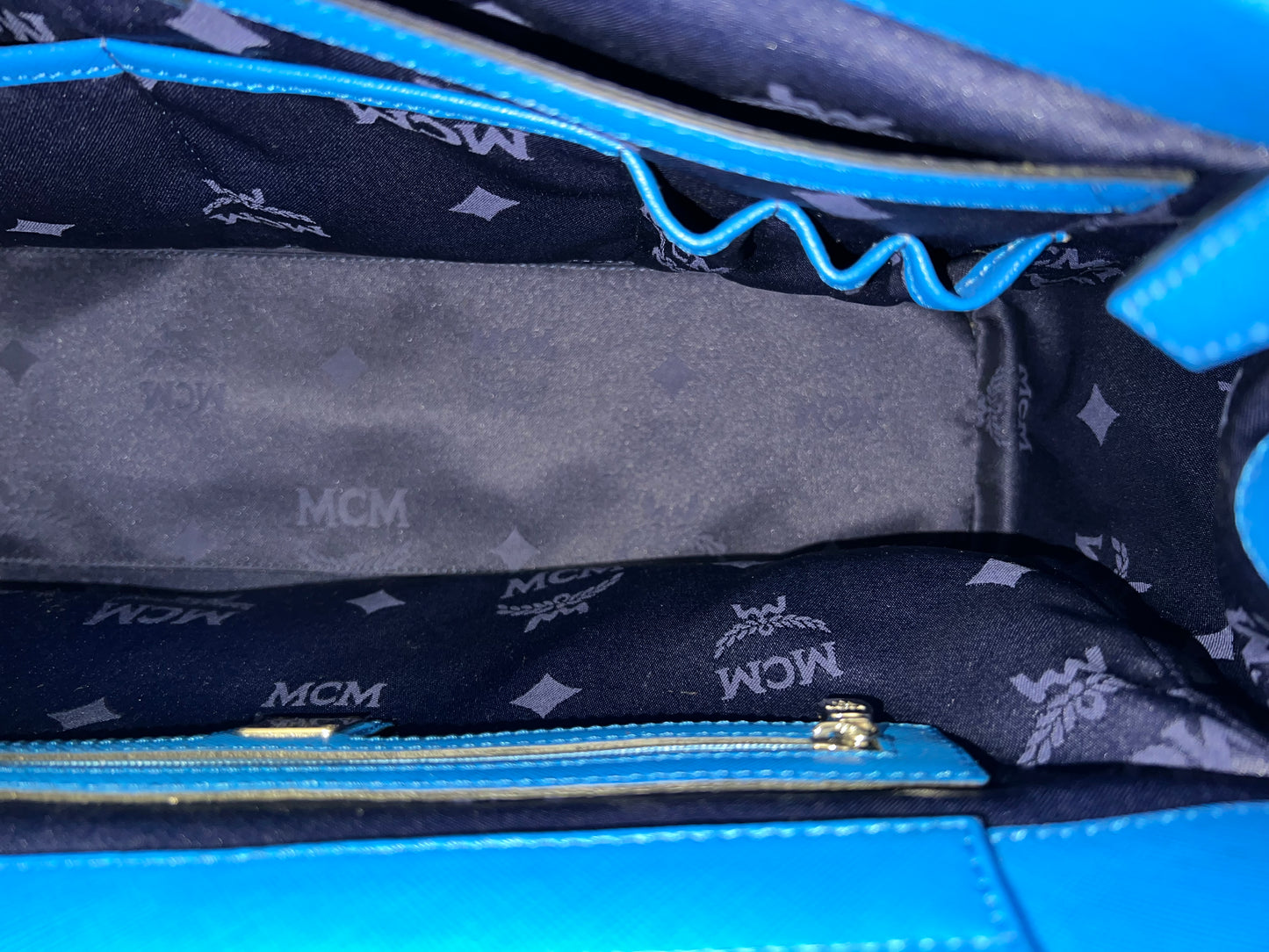 MCM SAFFIANO BLUE