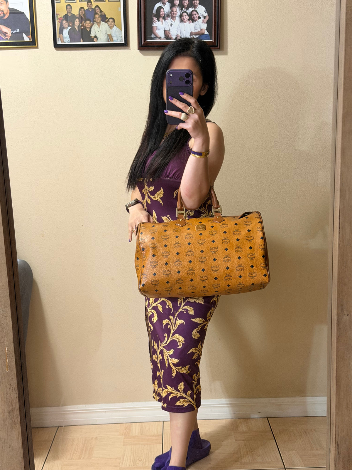 MCM DUFFLE 40 COGNAC