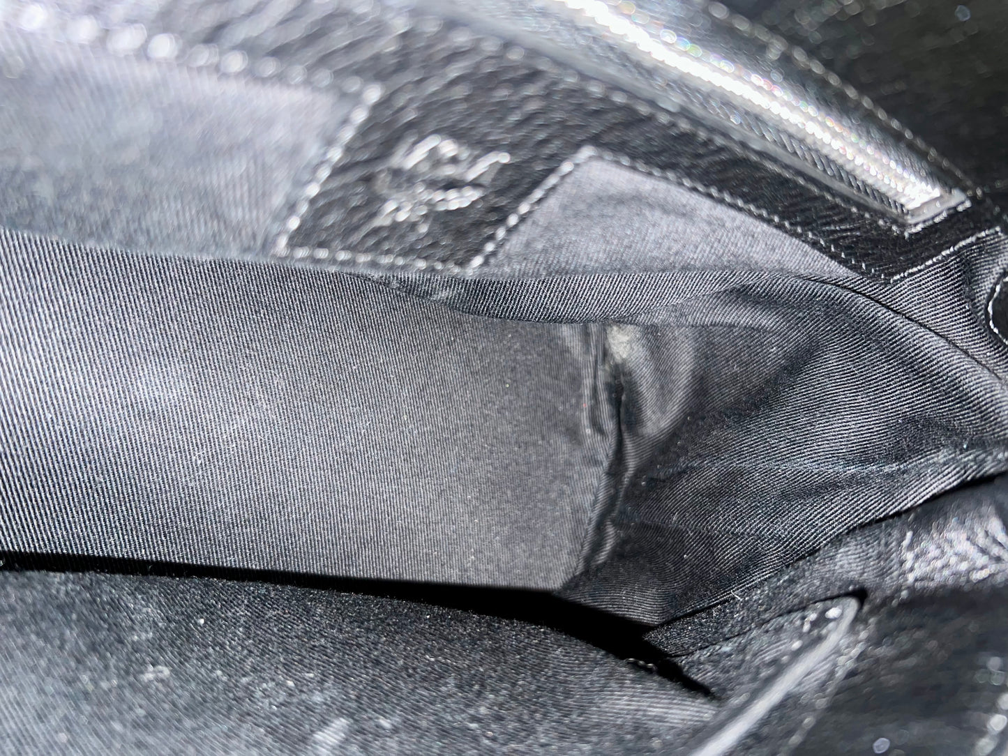 MCM EMBOSSED BLACK 2WAY