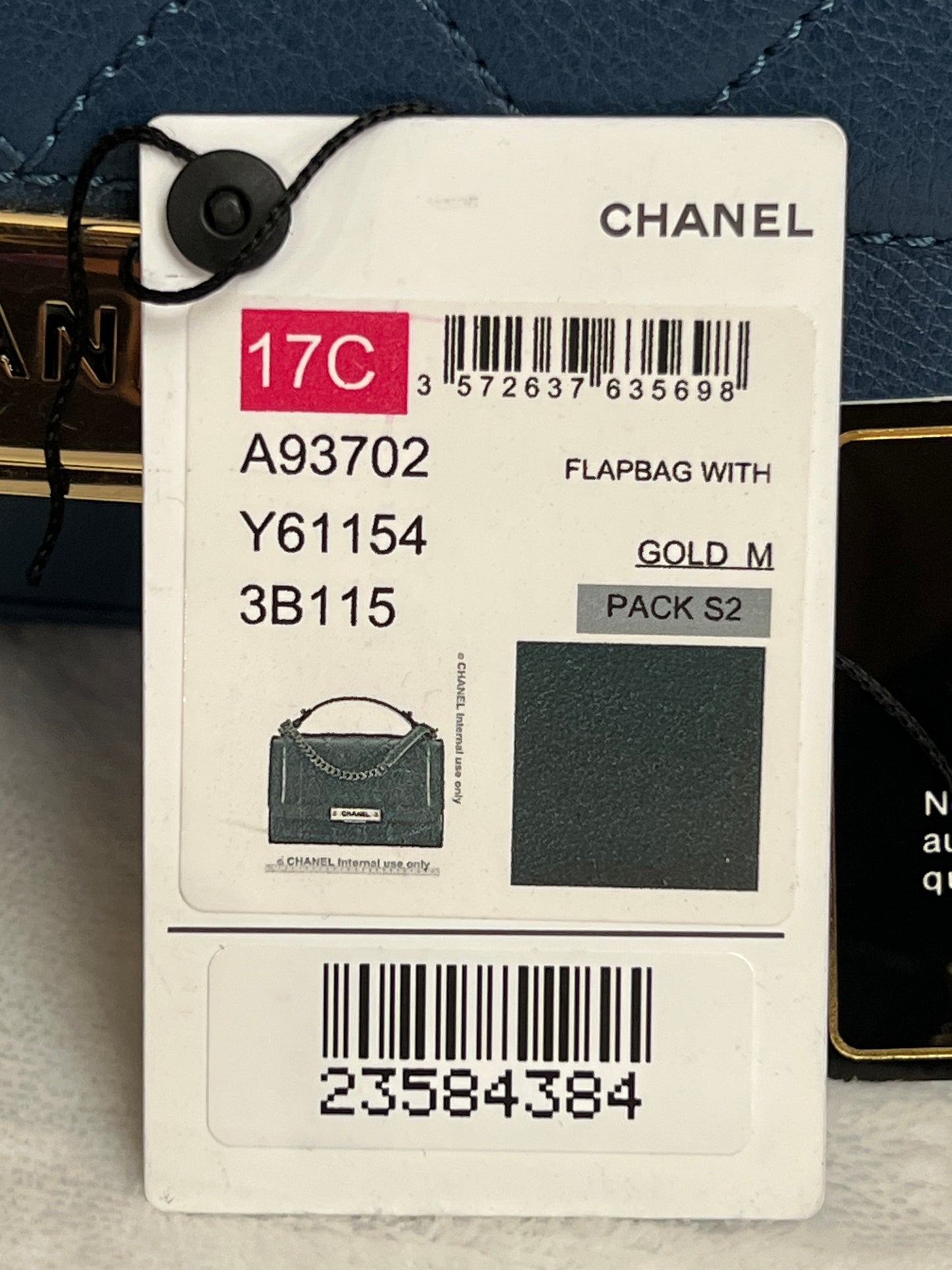 LABEL CLICK FLAP BLUE