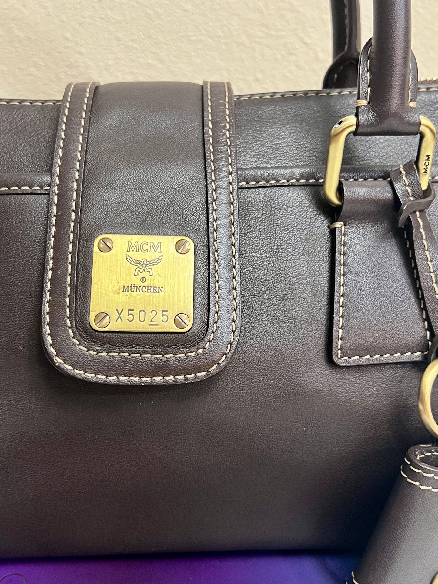 MCM CHOCO BROWN TOTE