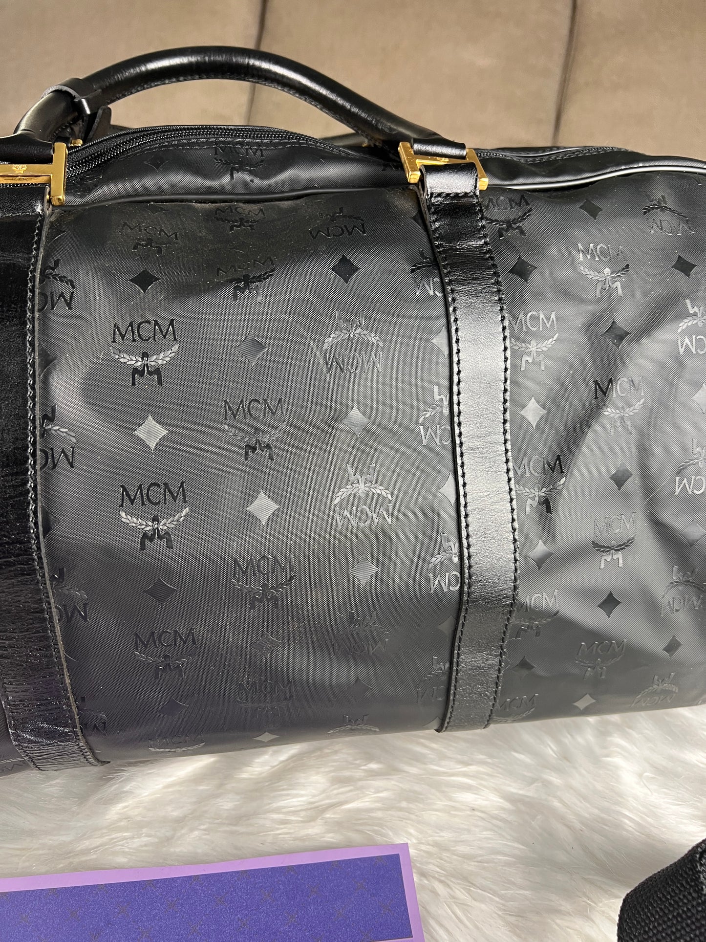 MCM TRAVEL BAG BLACK 60