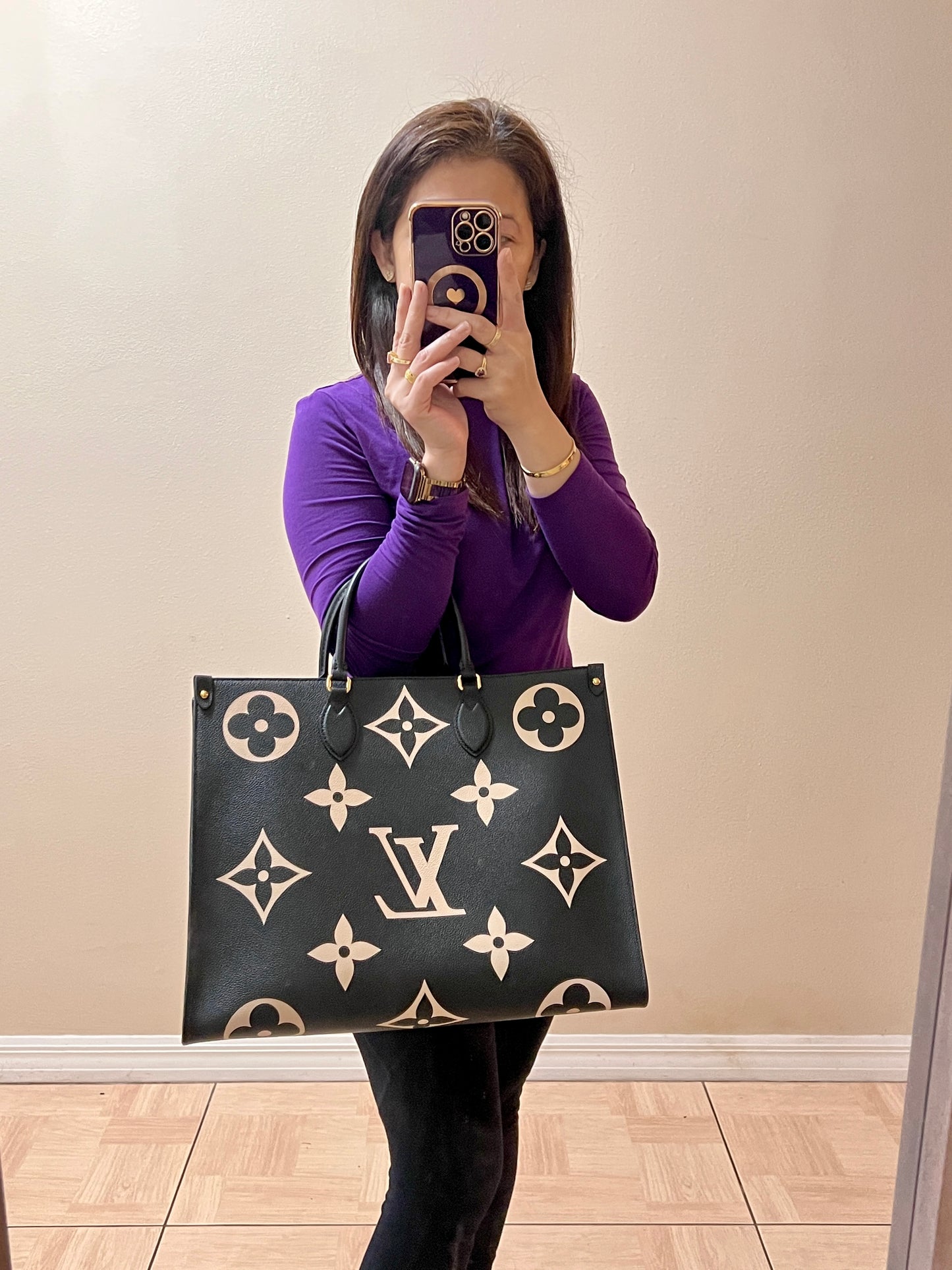 ON THE GO GM BICOLOR BLACK/BEIGE