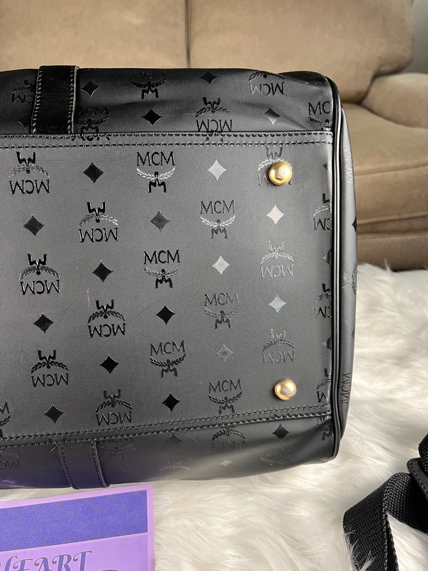 MCM TRAVEL BAG BLACK 60