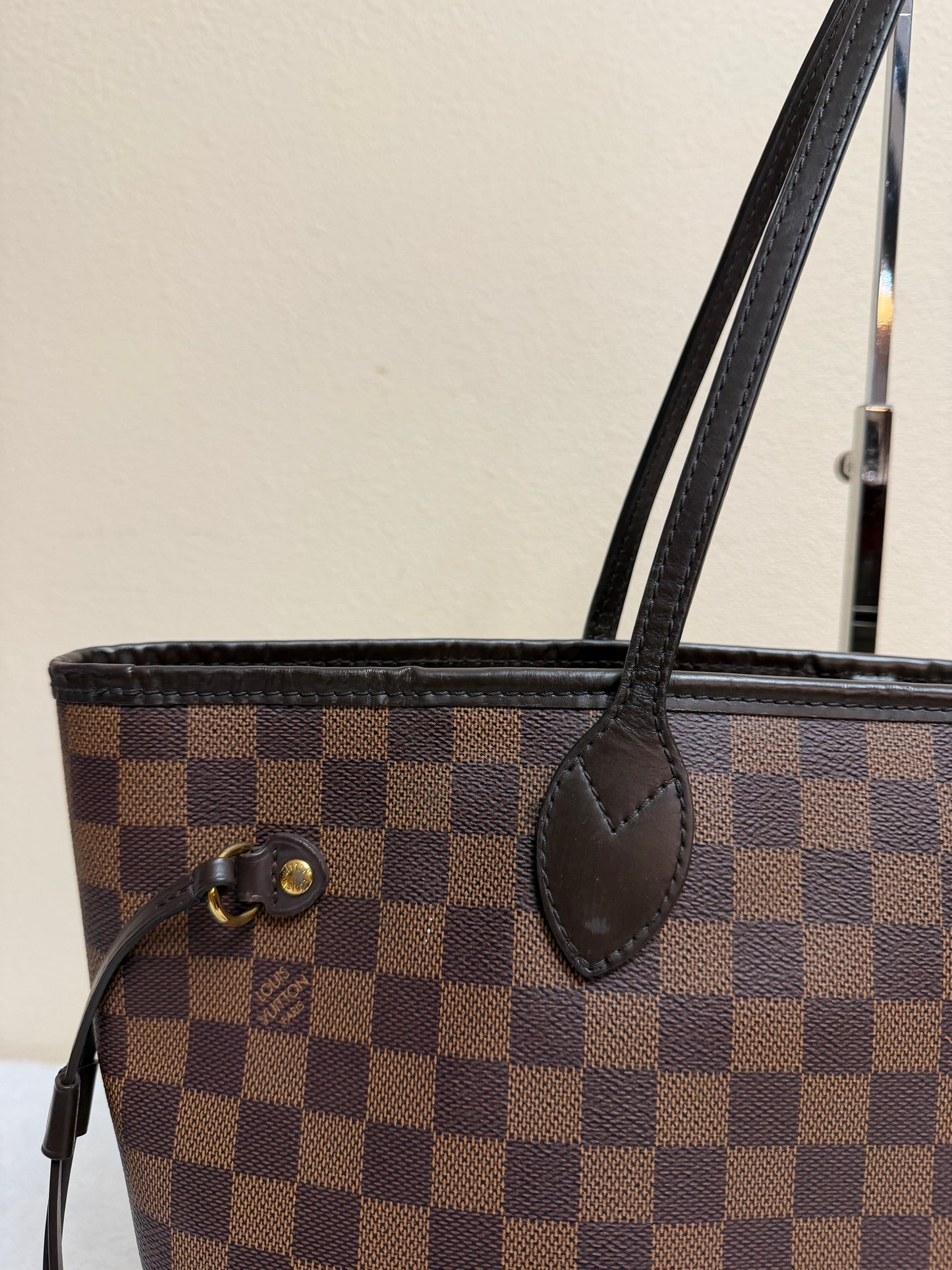 NEVERFULL MM W/ POUCH DAMIER EBENE