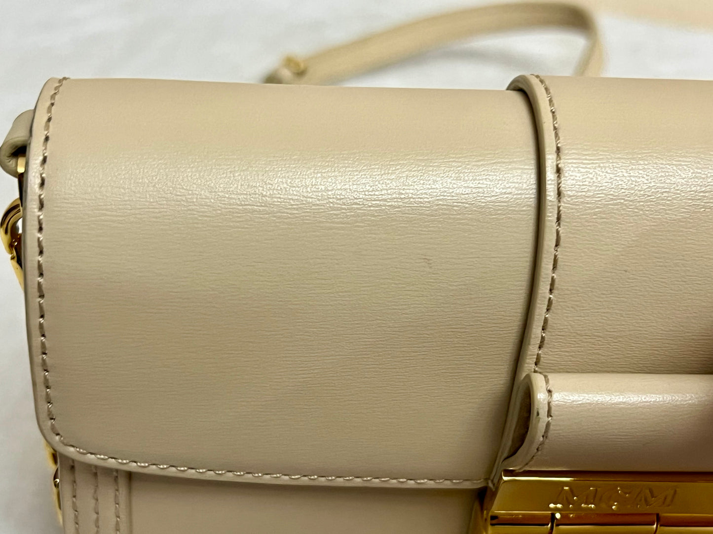 MCM Tracy Laurel Leather Chain Crossbody.