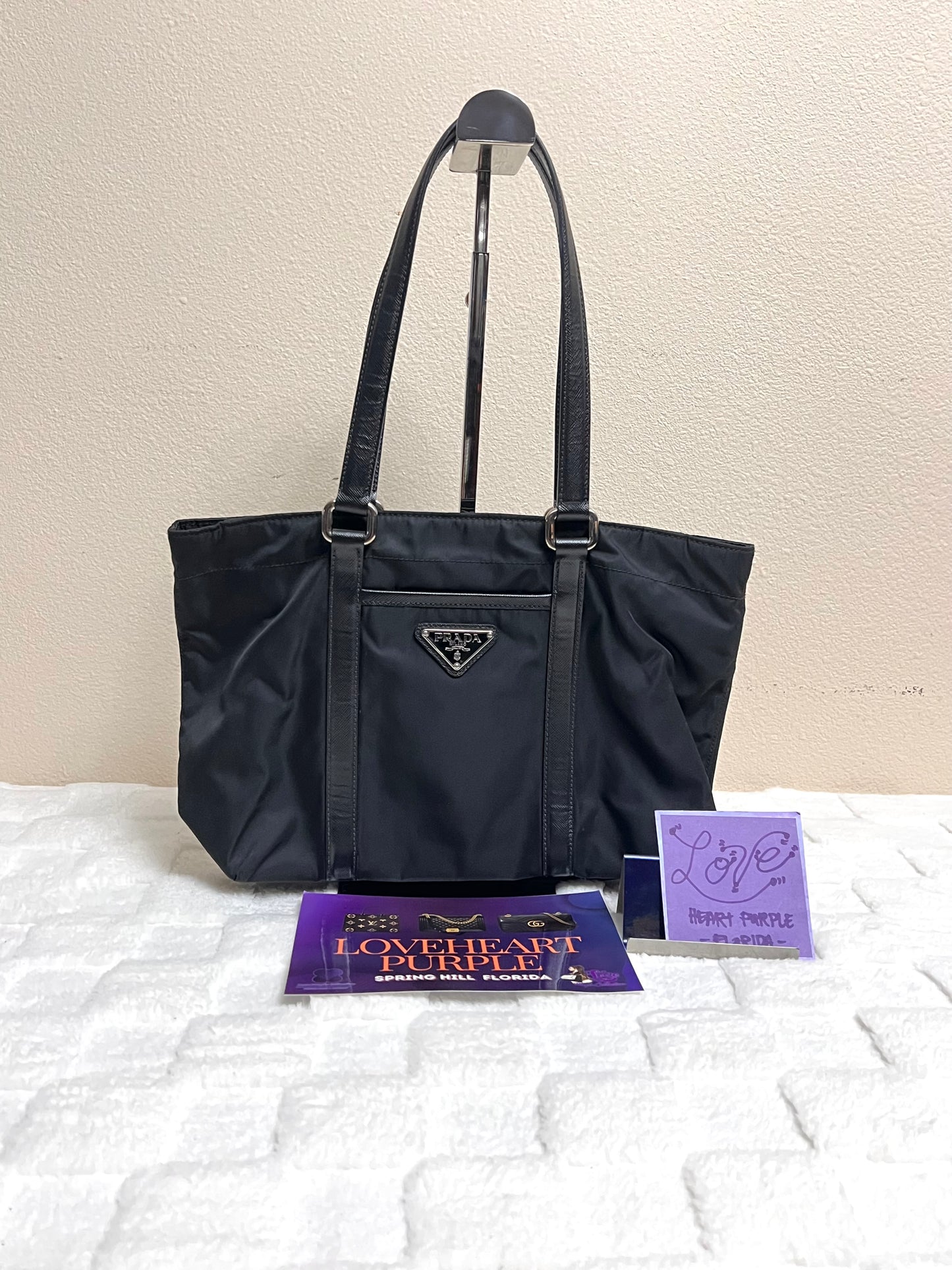 P_R_A_D_A TOTE BAG BLACK