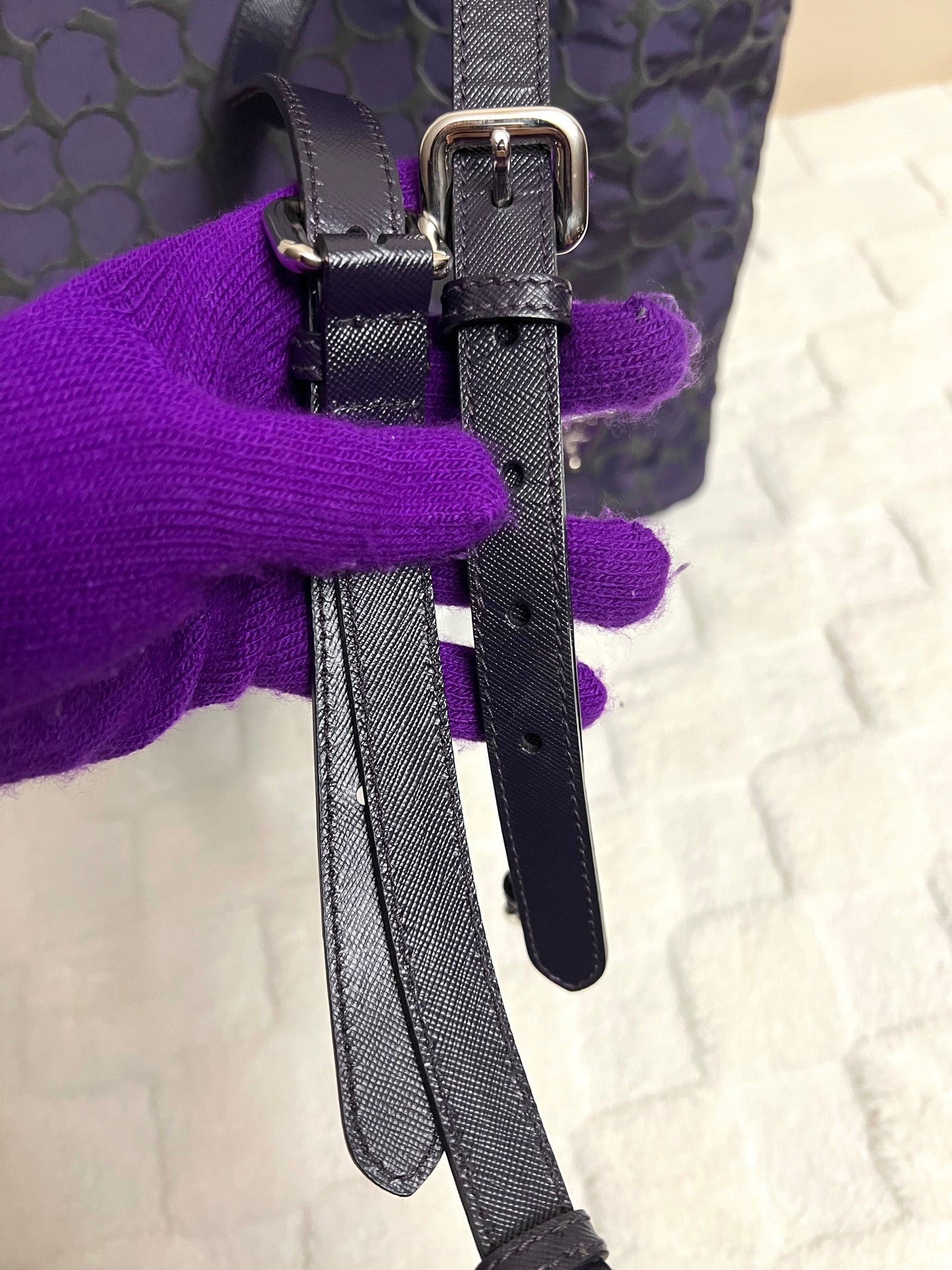 P_R_A_D_A TOTE PURPLE