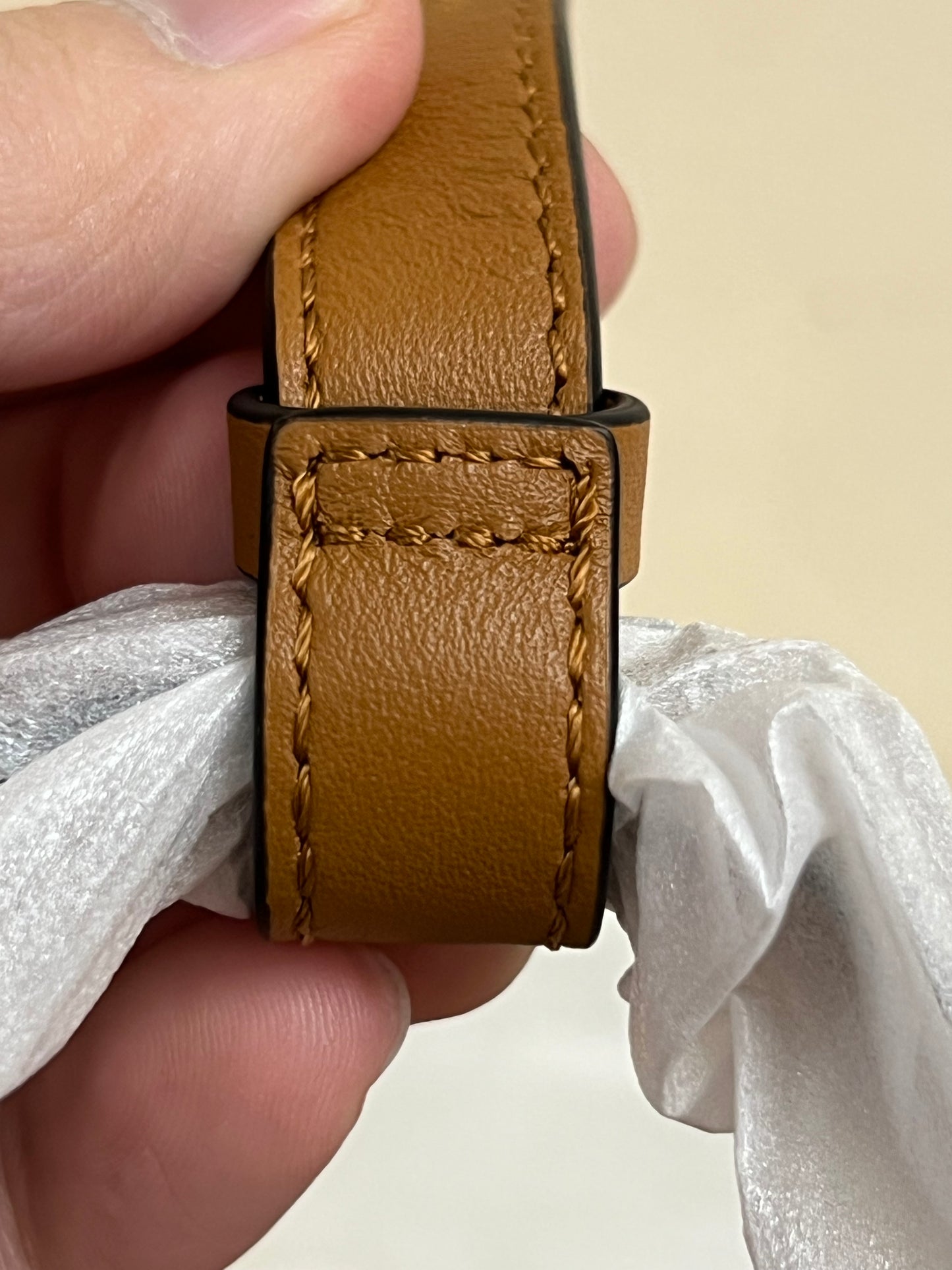 MCM MINI BOSTON COGNAC