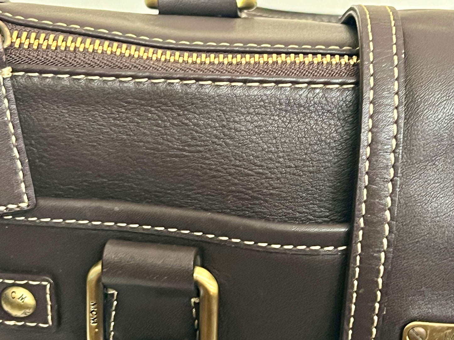 MCM CHOCO BROWN TOTE