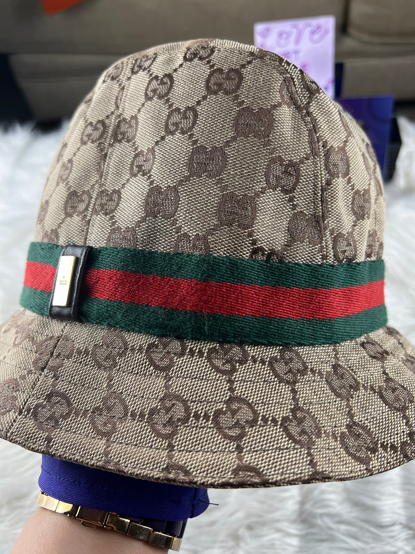 BUCKET HAT BROWN L