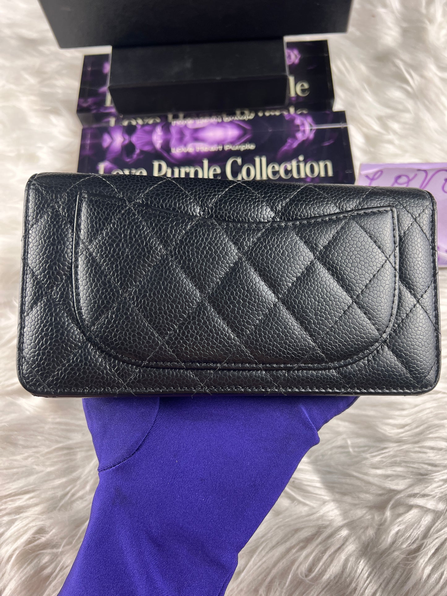 LONG WALLET BIFOLD CAVIAR GHW