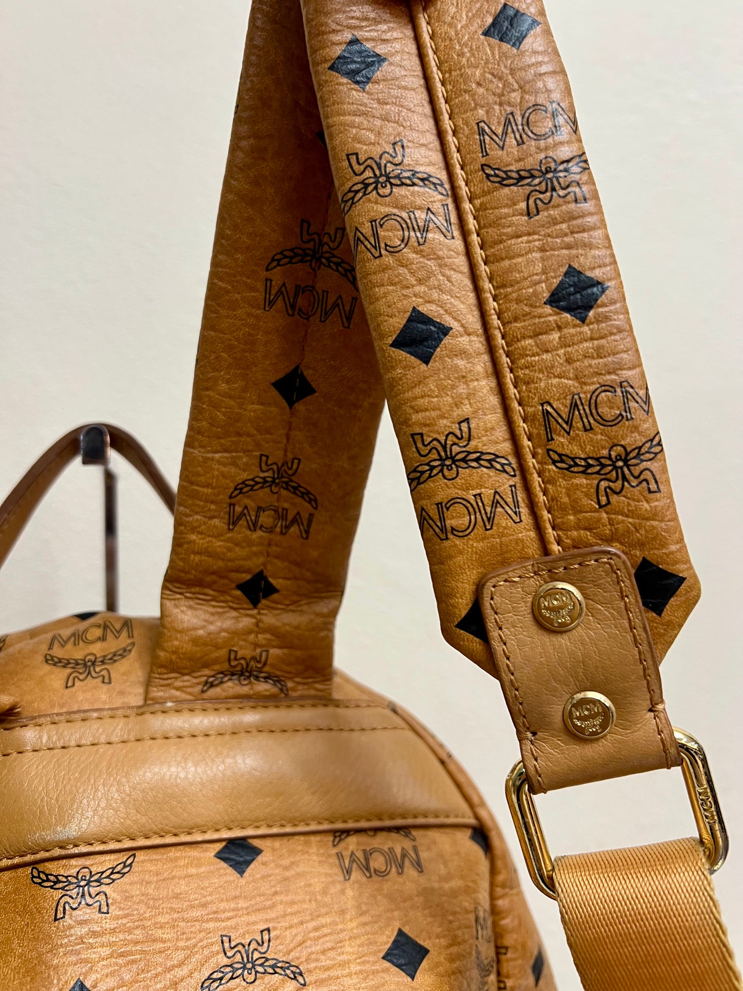 MCM BAGPACK COGNAC LIMITED EDITION
