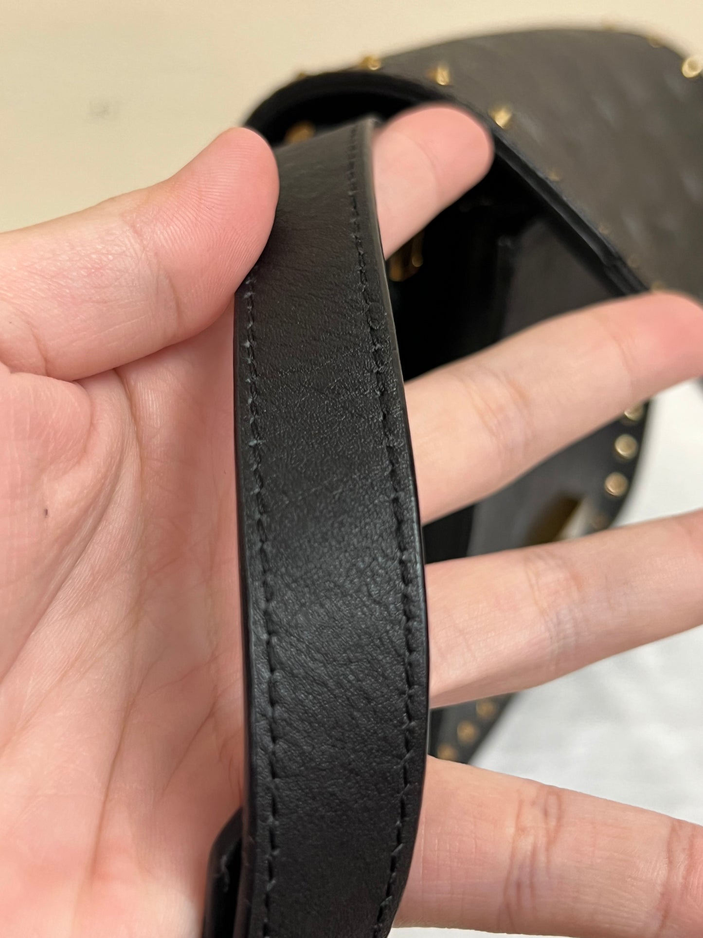 MCM PATRICIA STUDDED BLACK