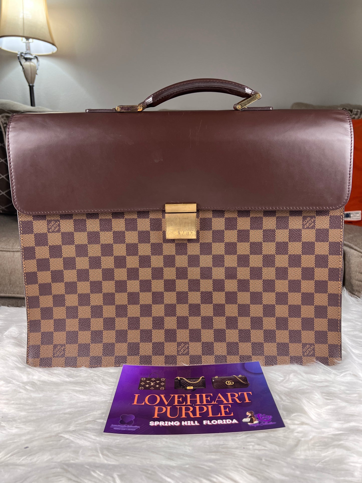 ALTONA PM BRIEFCASE DAMIER EBENE