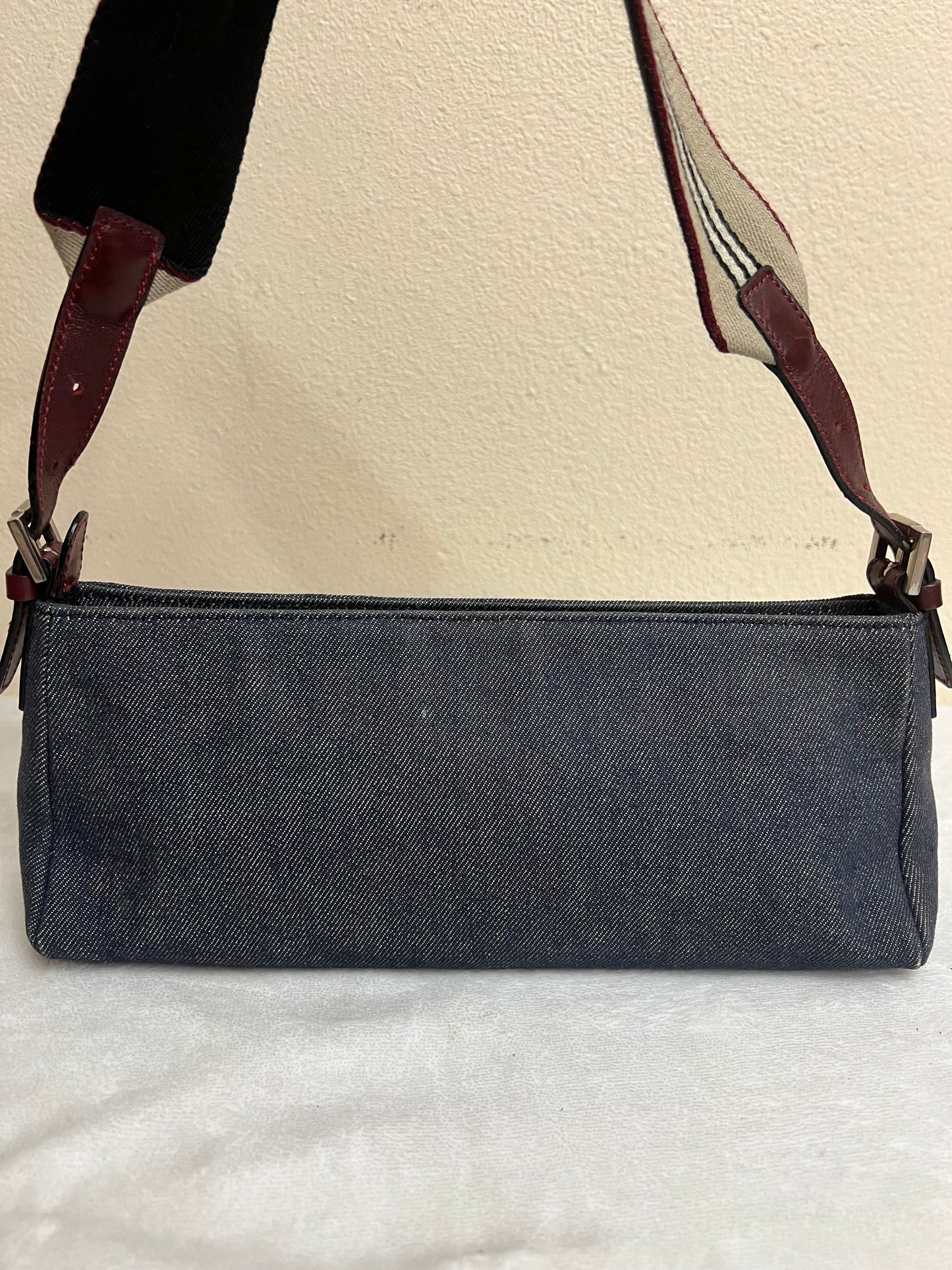 BURBERRY DENIM SHOULDER BAG