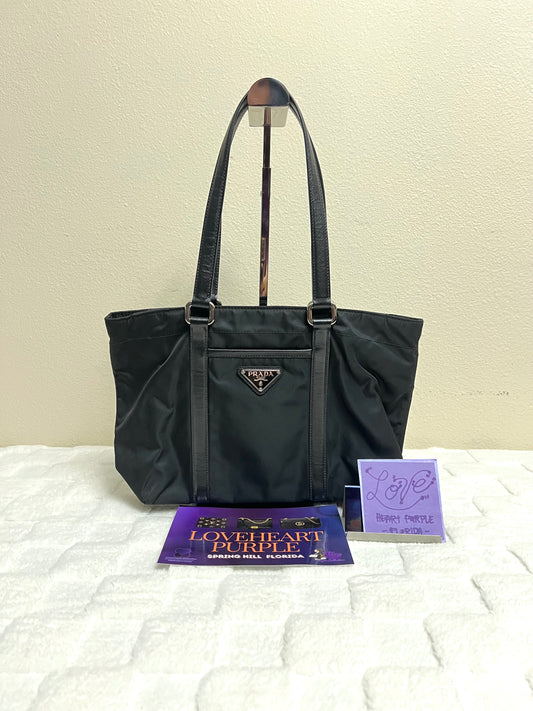 P_R_A_D_A TOTE BAG BLACK