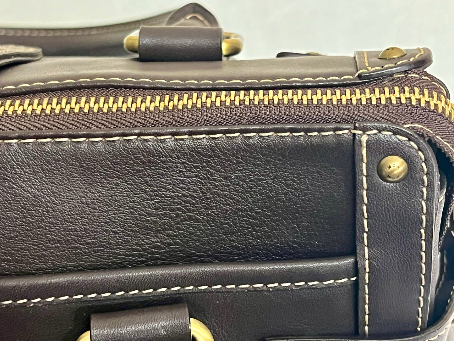 MCM CHOCO BROWN TOTE