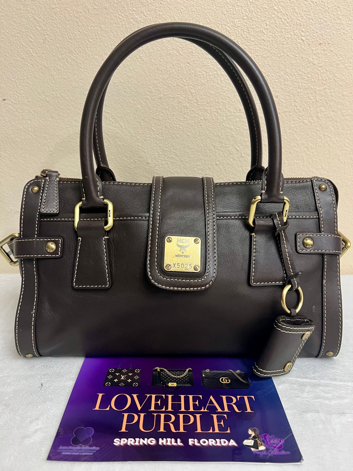 MCM CHOCO BROWN TOTE
