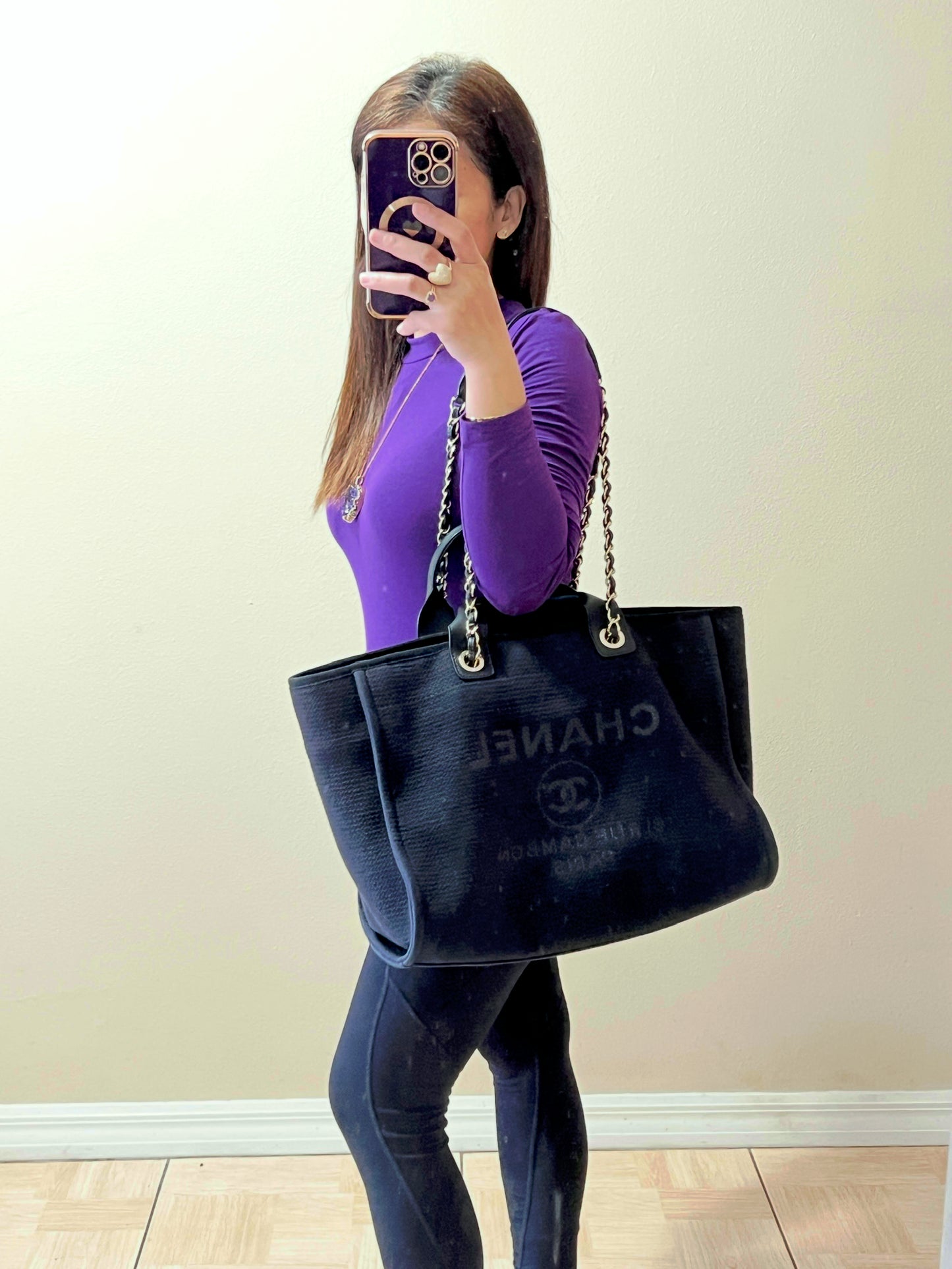 DEAUVILLE TOTE MEDIUM BLACK