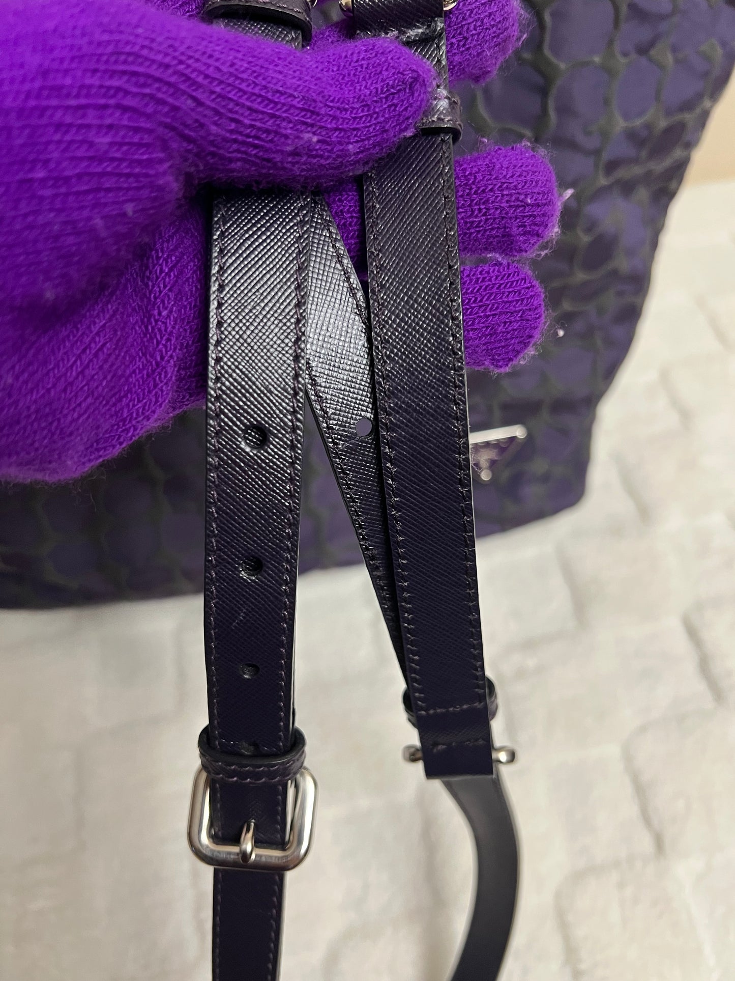 P_R_A_D_A TOTE PURPLE