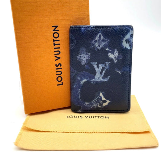 POCKET ORGANIZER BLUE WATERCOLOR