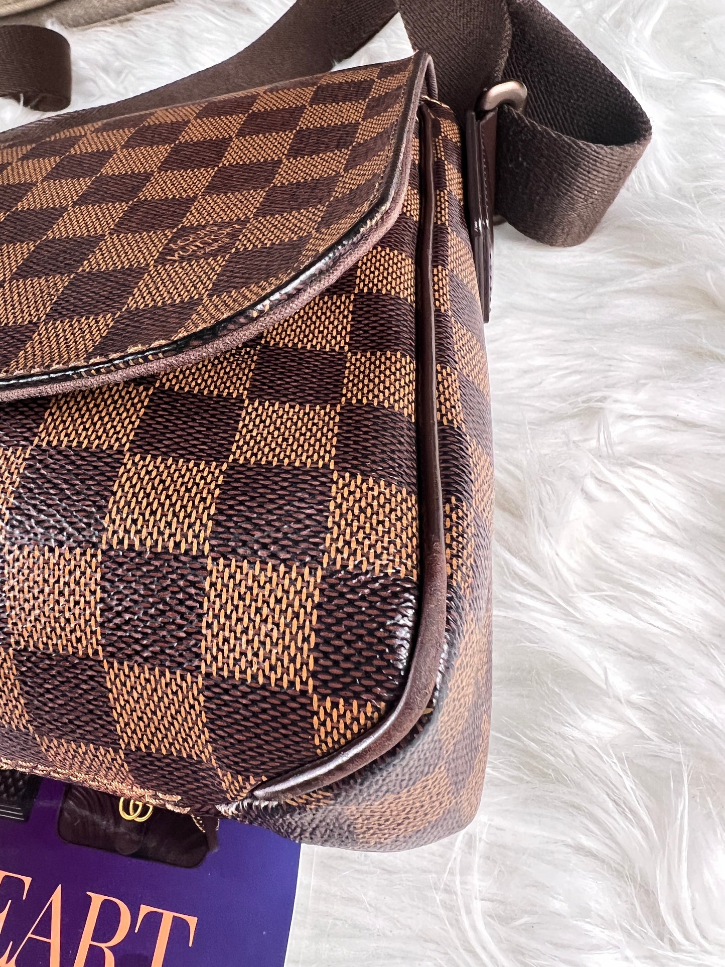 DISTRICT PM MESSENGER BAG DAMIER EBENE