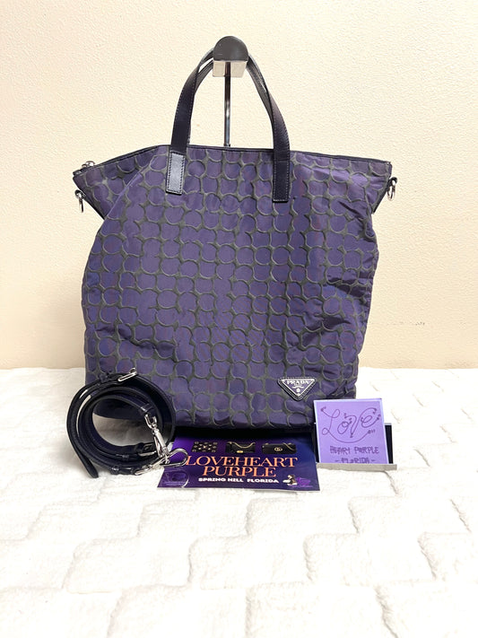 P_R_A_D_A TOTE PURPLE