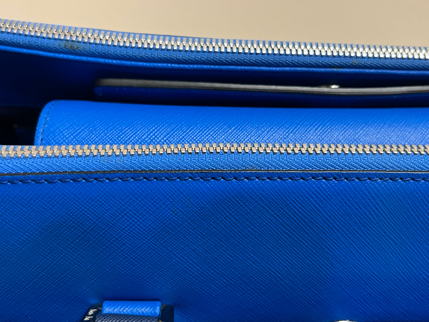 MCM SAFFIANO BLUE