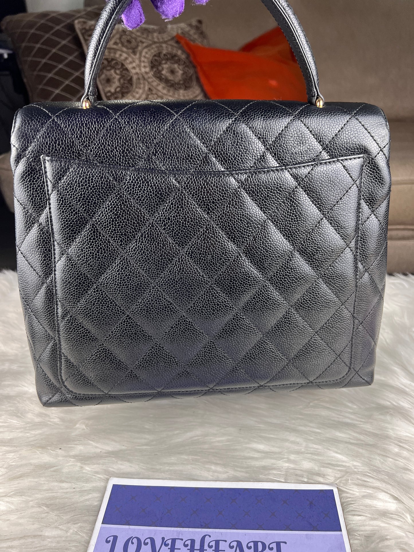 KELLY TOP HANDLE CAVIAR