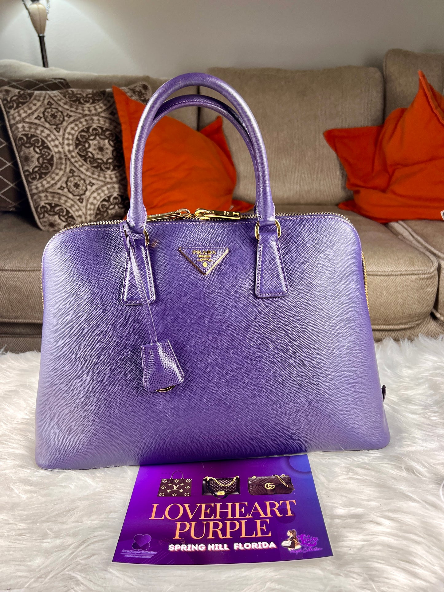 SAFFIANO PROMENADE HANDBAG