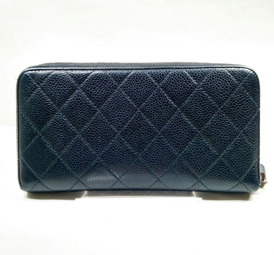 ZIPPY CAVIAR LONG WALLET SILVER GHW