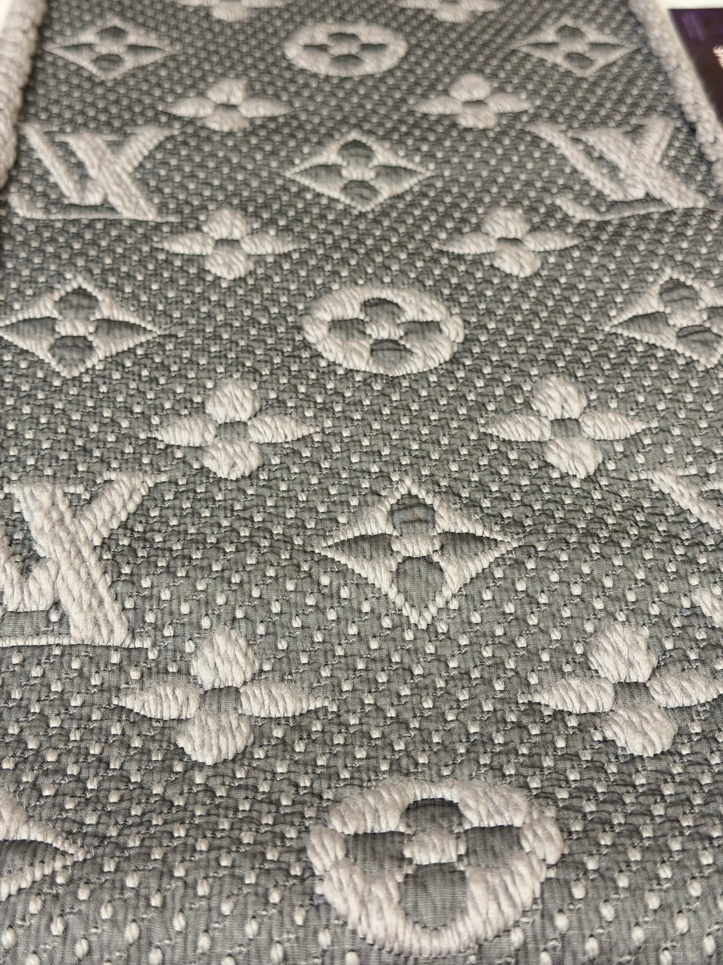 LOGOMANIA SCARF GRAYISH LILAC