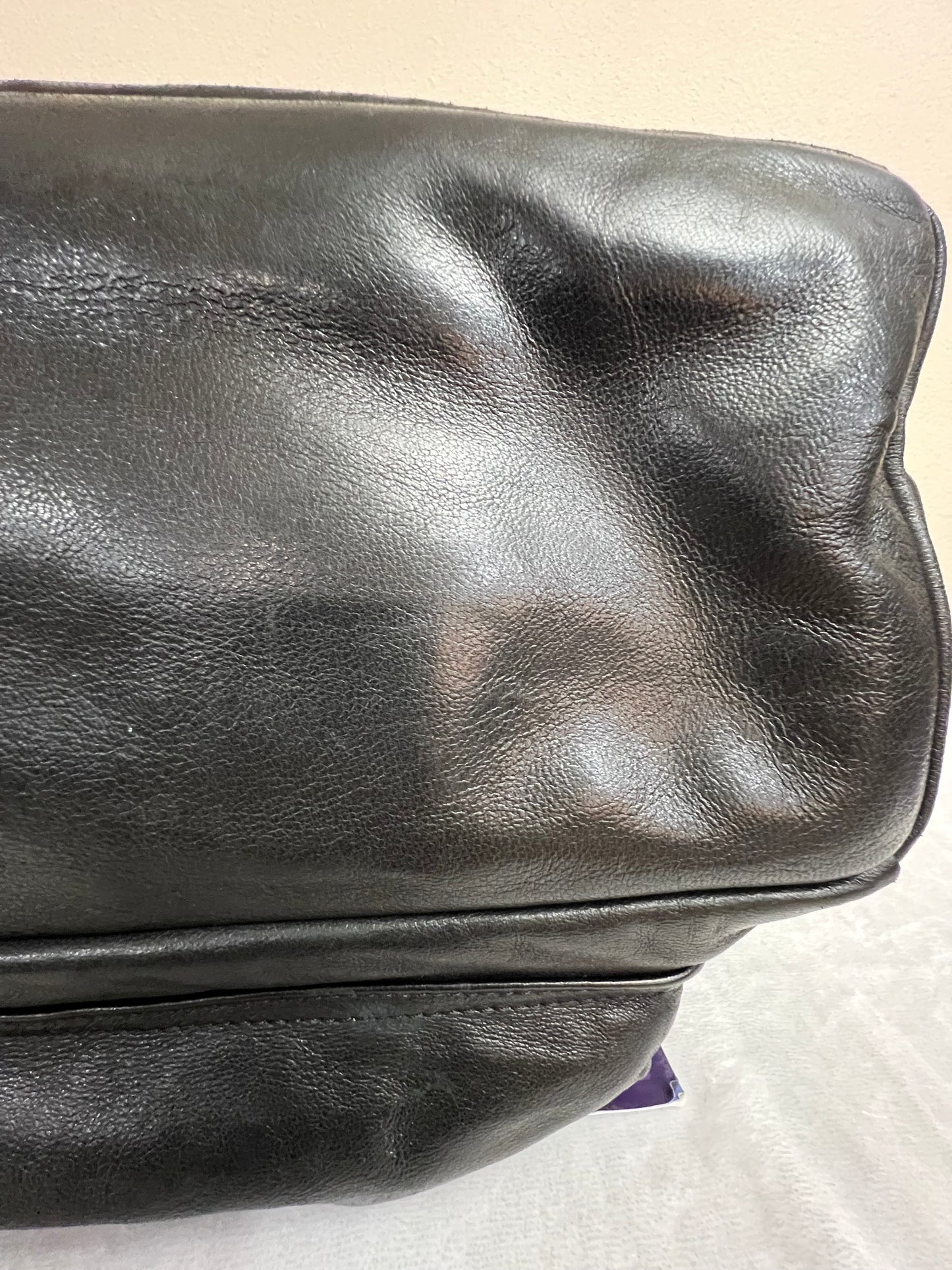 MCM BAGPACK MAROON METALLIC LEATHER