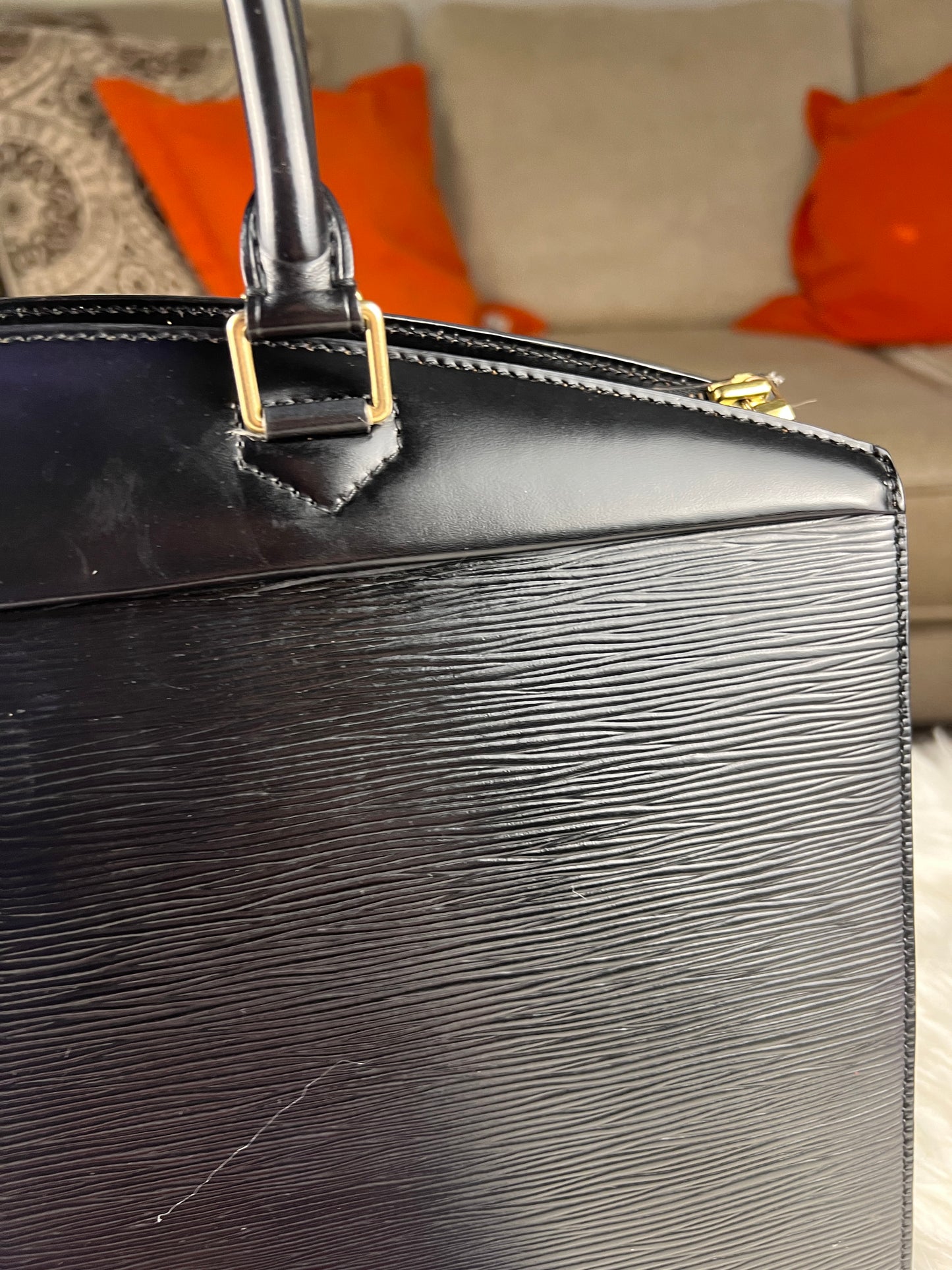 RIVIERA HANDBAG EPI BLACK