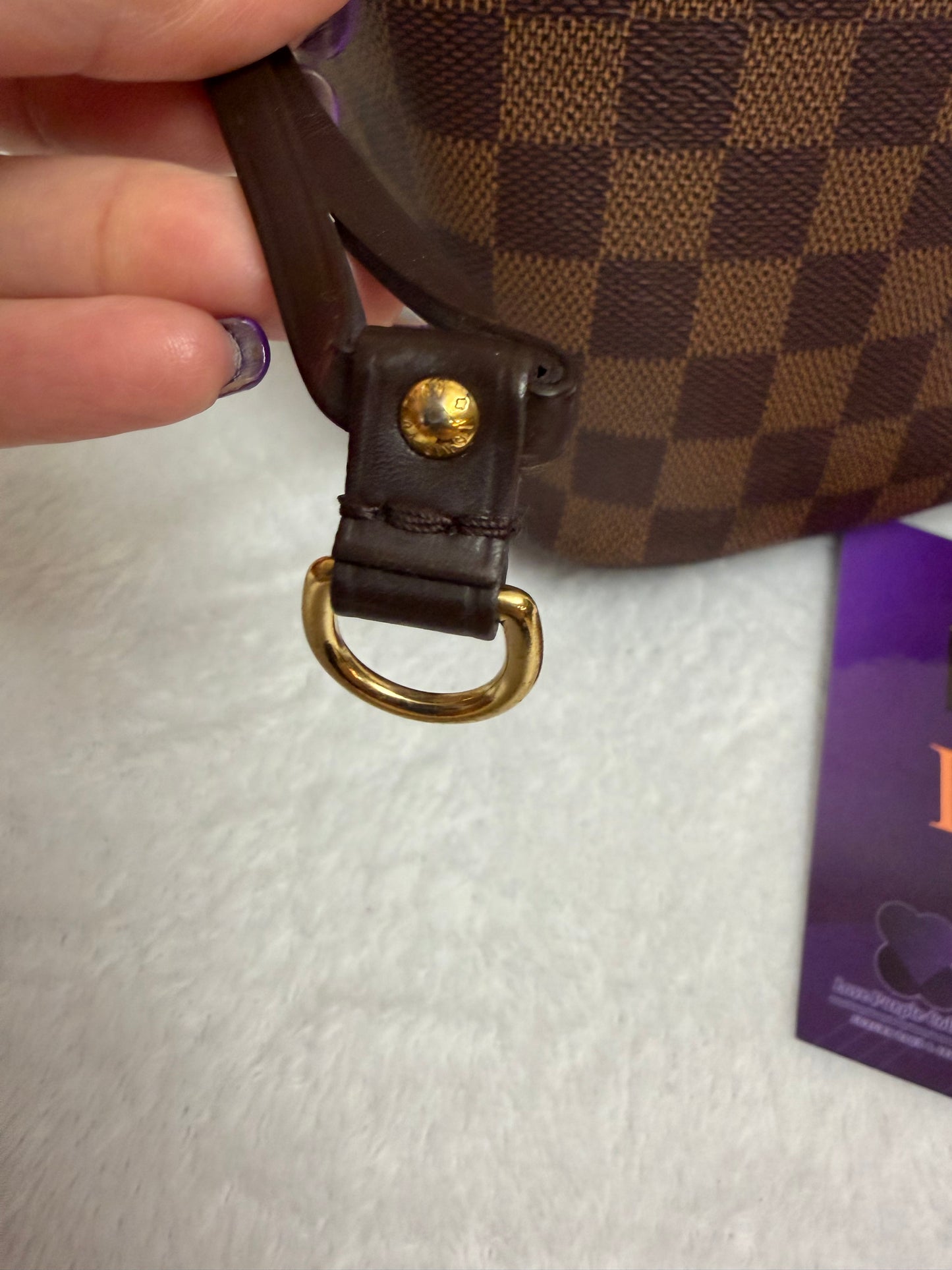 NEVERFULL MM W/ POUCH DAMIER EBENE