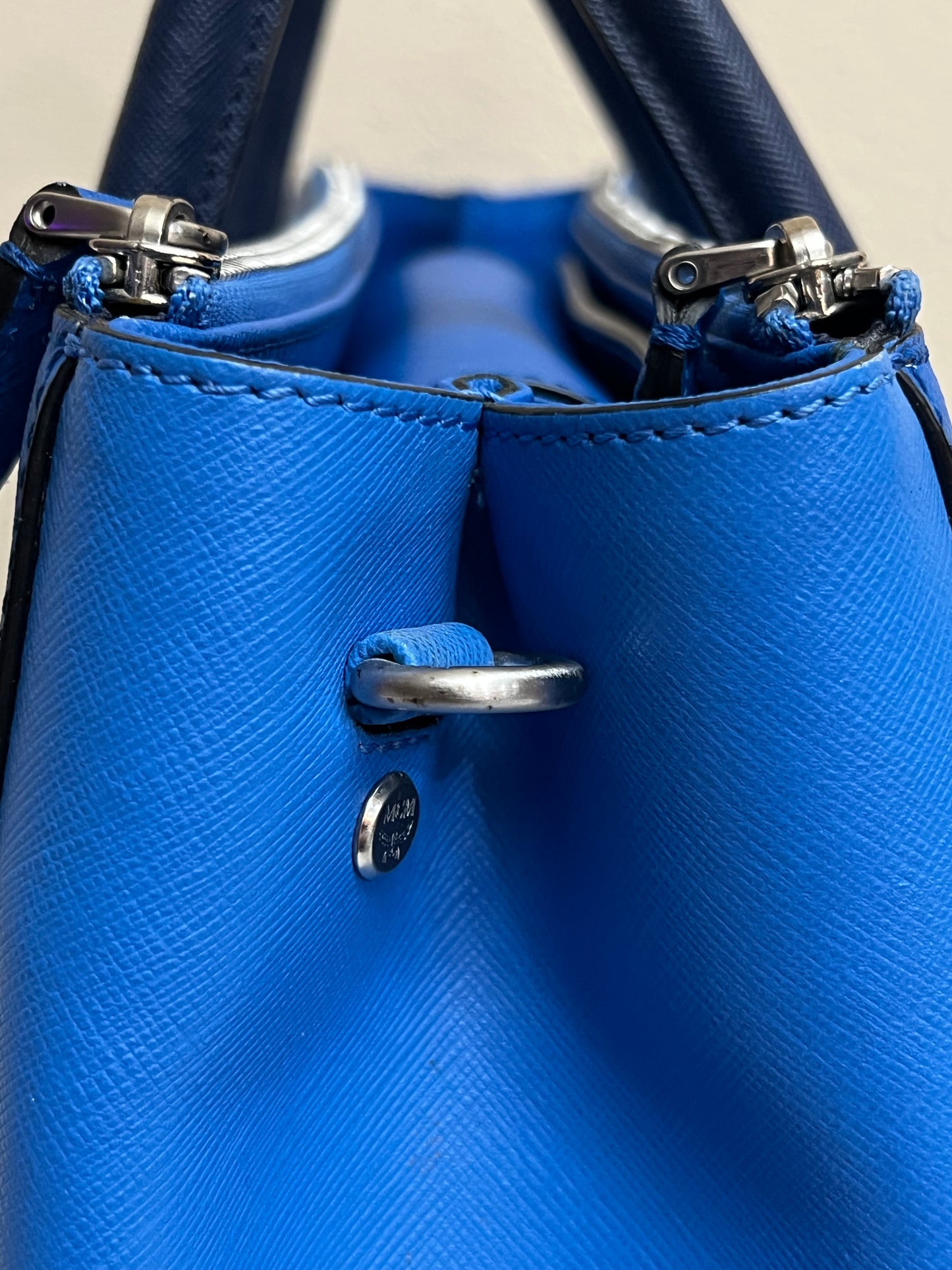 MCM SAFFIANO BLUE