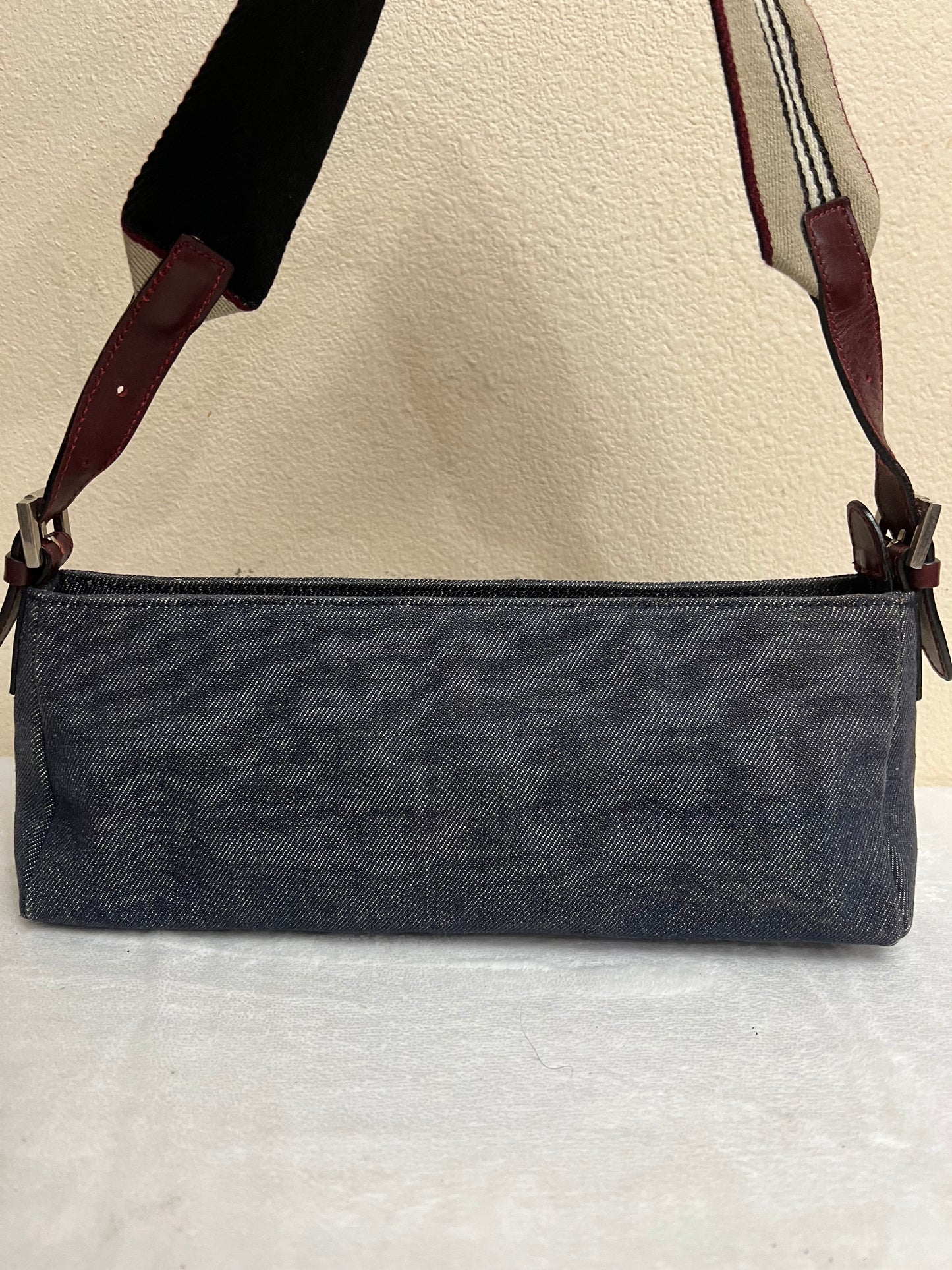 BURBERRY DENIM SHOULDER BAG